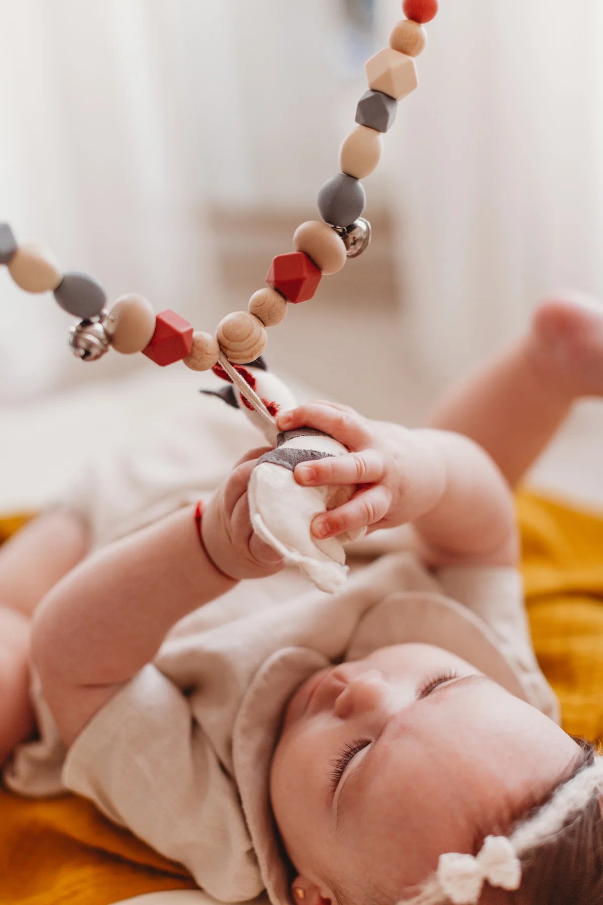 Zebra baby carriage chain