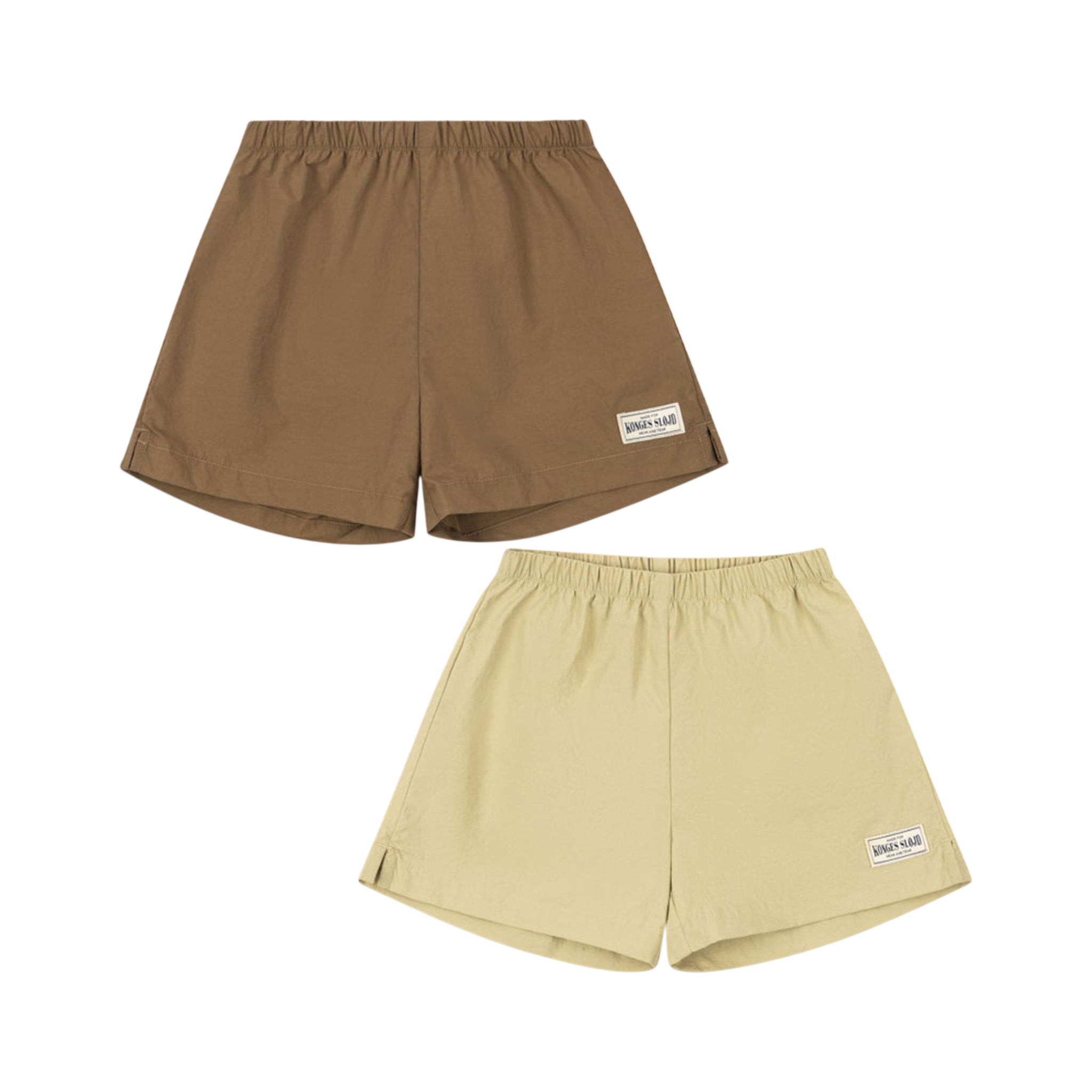 2 PACK ACTY SHORTS PALE OLIVE GREEN HERMINE