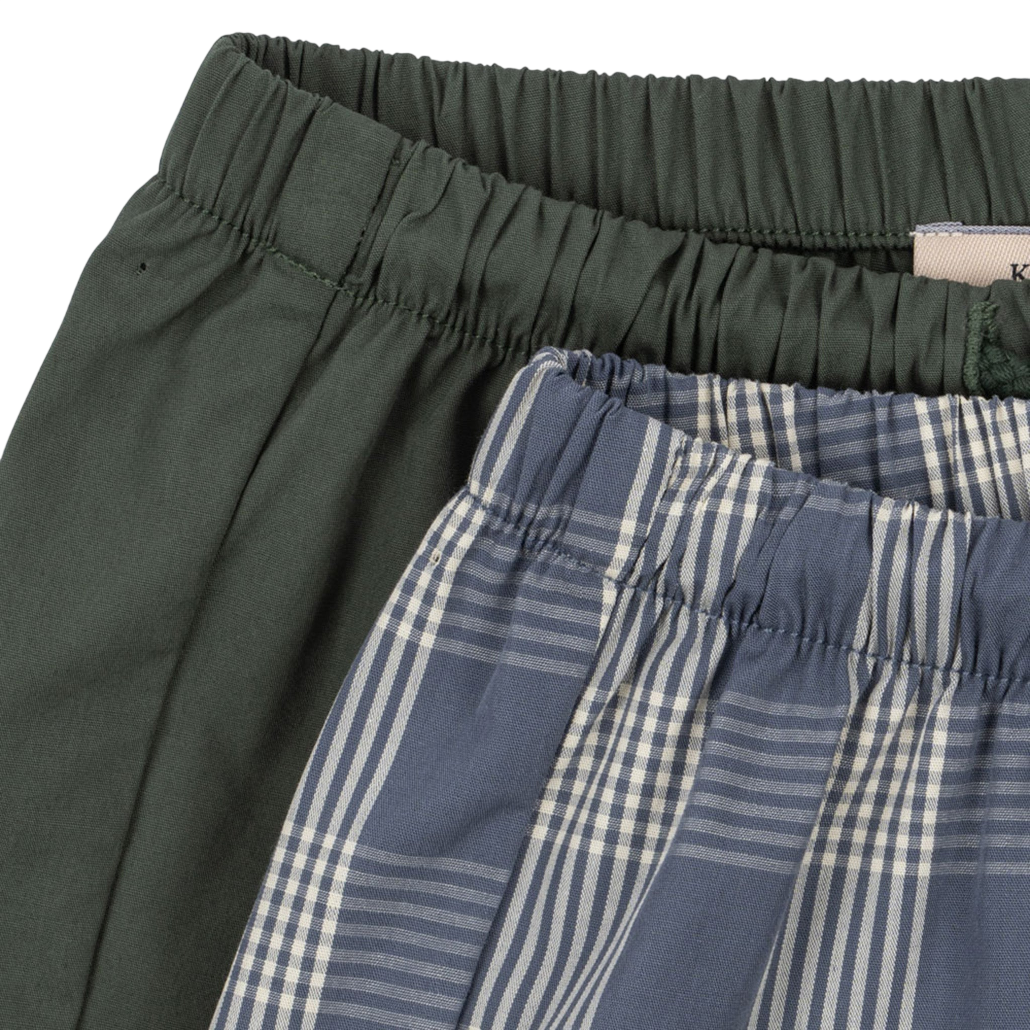 2-pack shorts Verne Flint Check Cilantro