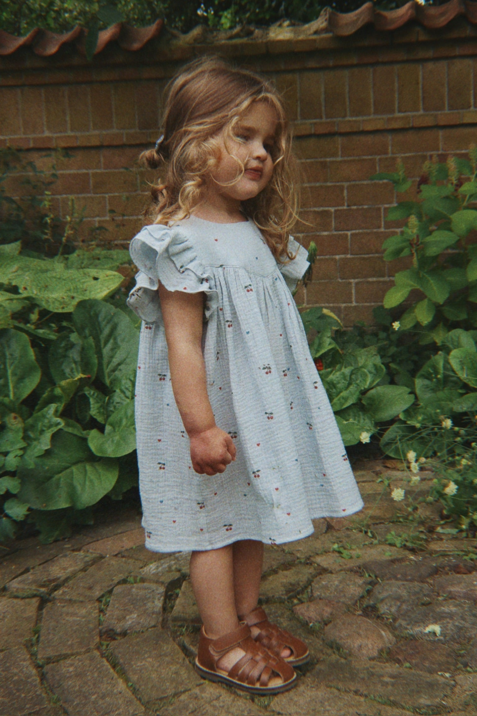 Kleid Coco Cherry Blue Coeur