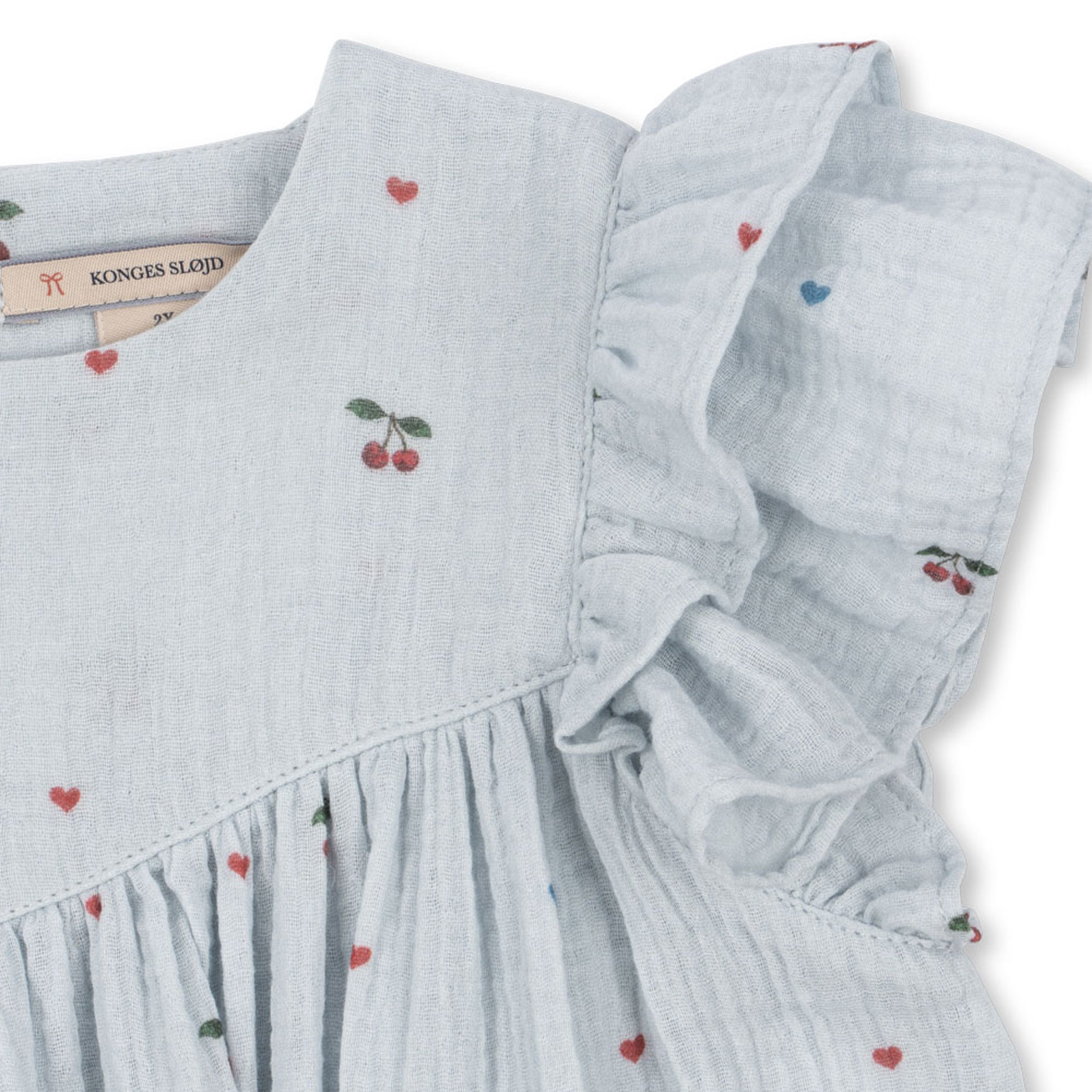 ROBE COCO GOTS CHERRY BLUE COEUR