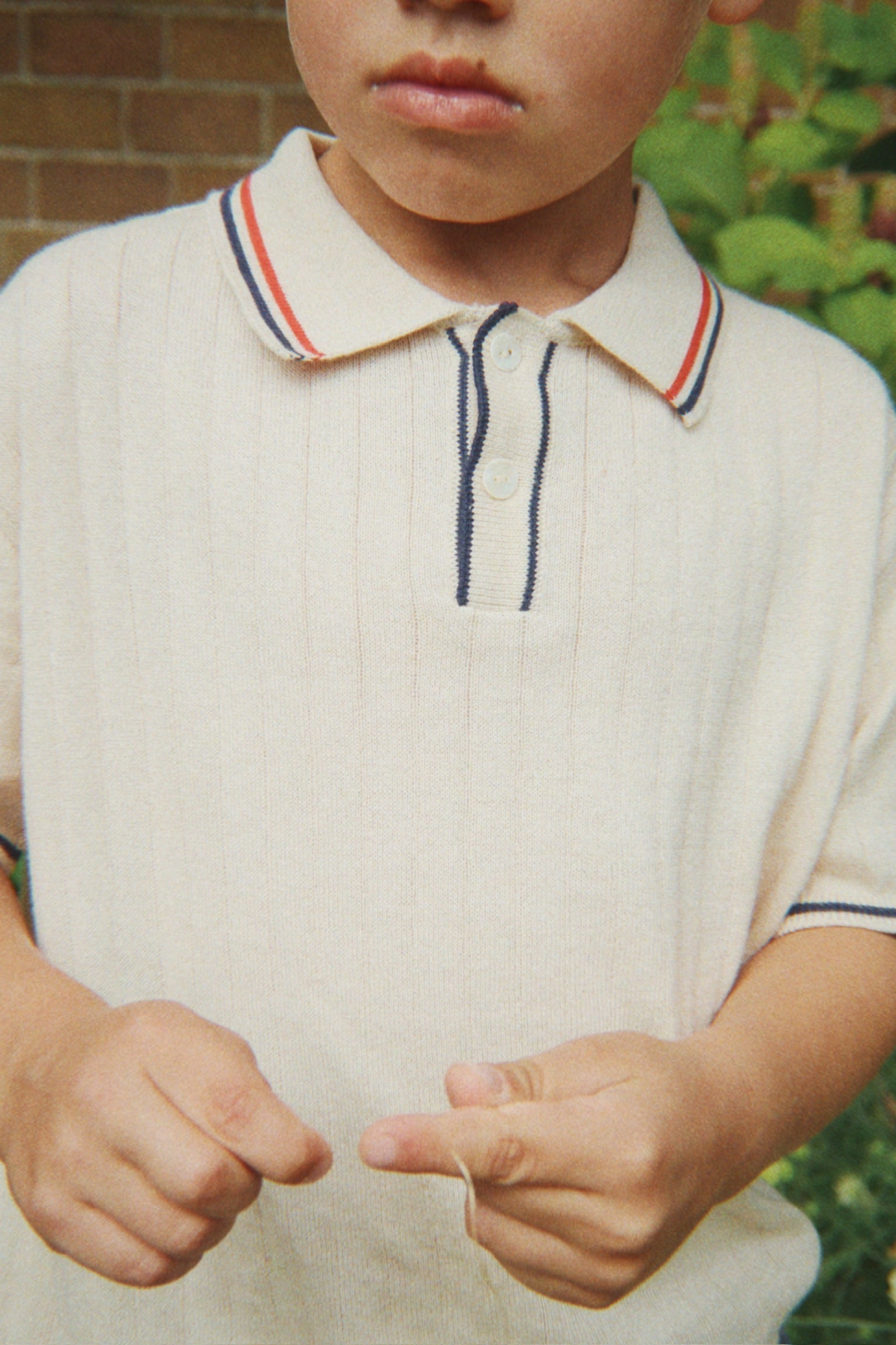 Almond Milk polo shirt