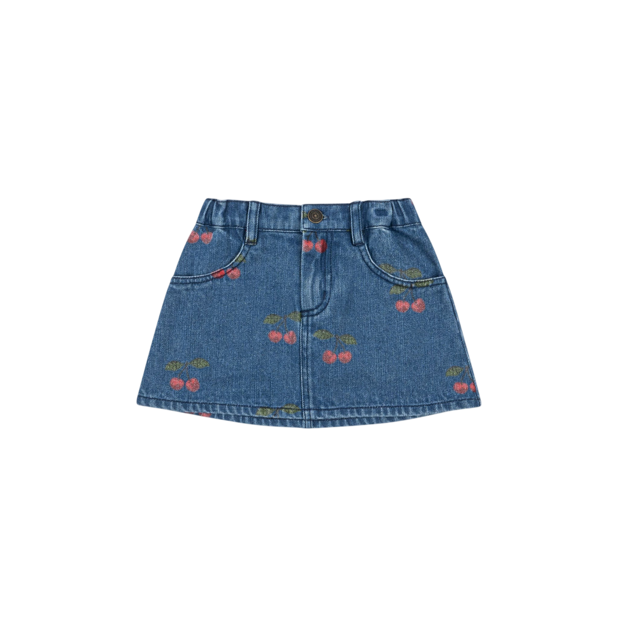 MAGOT JUPE IMPRIMÉE GOTS MA GRANDE CERISE DENIM