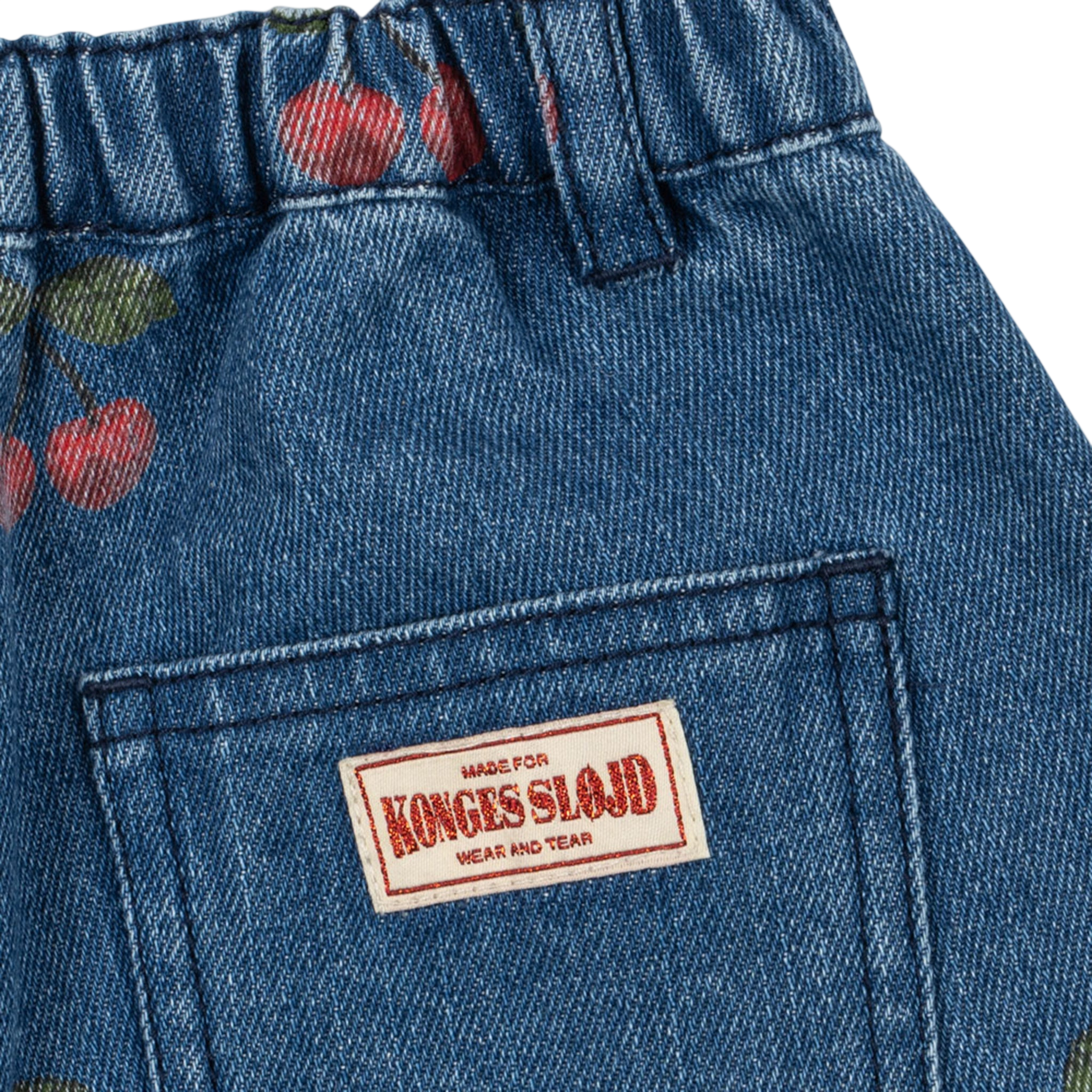 MAGOT JUPE IMPRIMÉE GOTS MA GRANDE CERISE DENIM