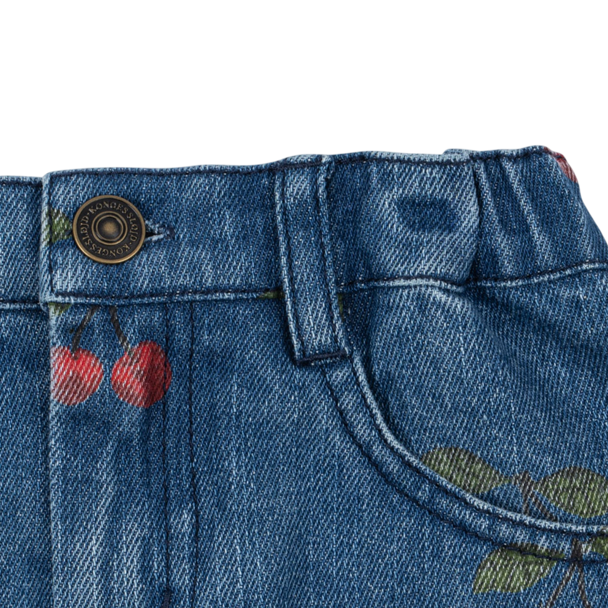 MAGOT JUPE IMPRIMÉE GOTS MA GRANDE CERISE DENIM