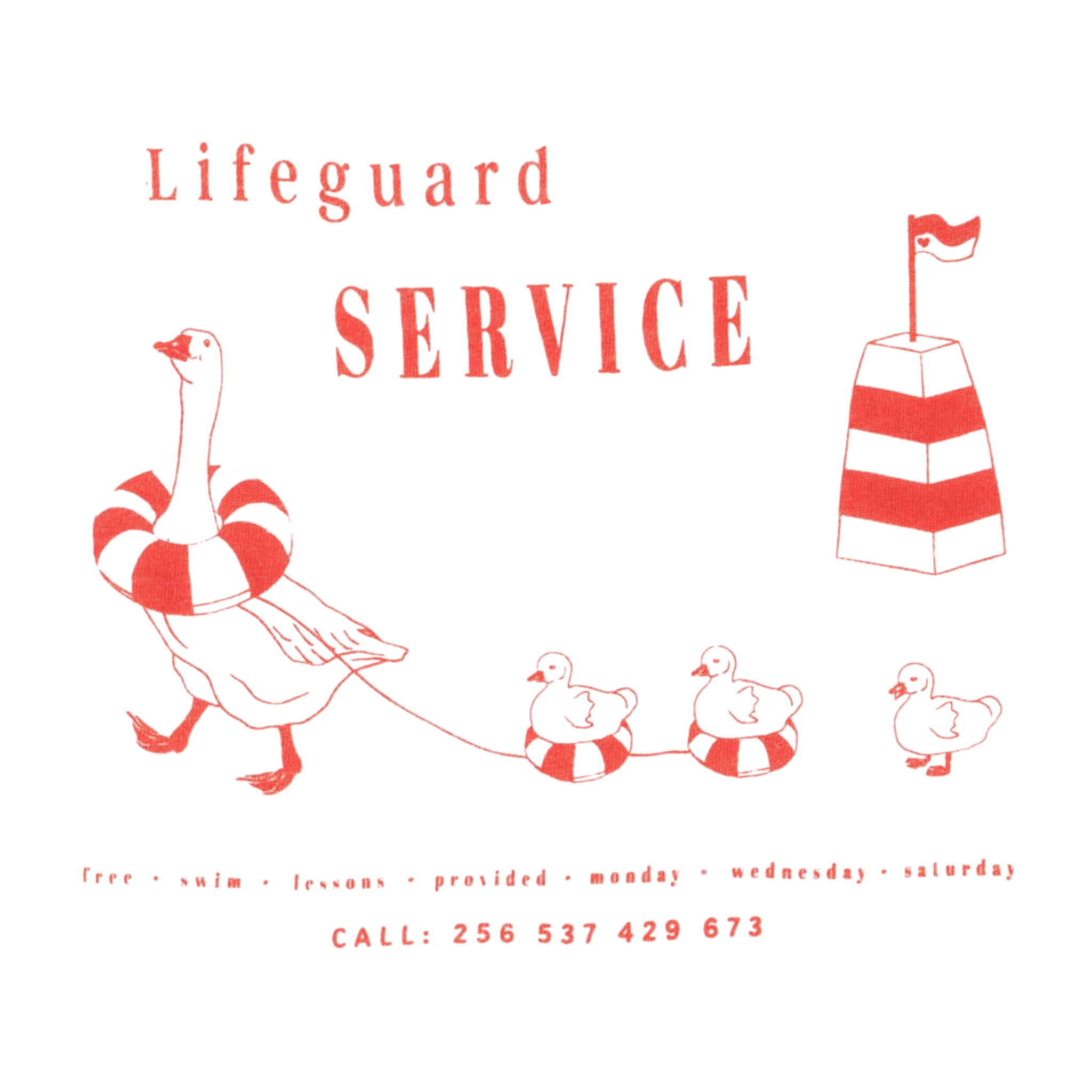 ERA TEE OCS OFF WHITE/LIFEGUARD SERVICE