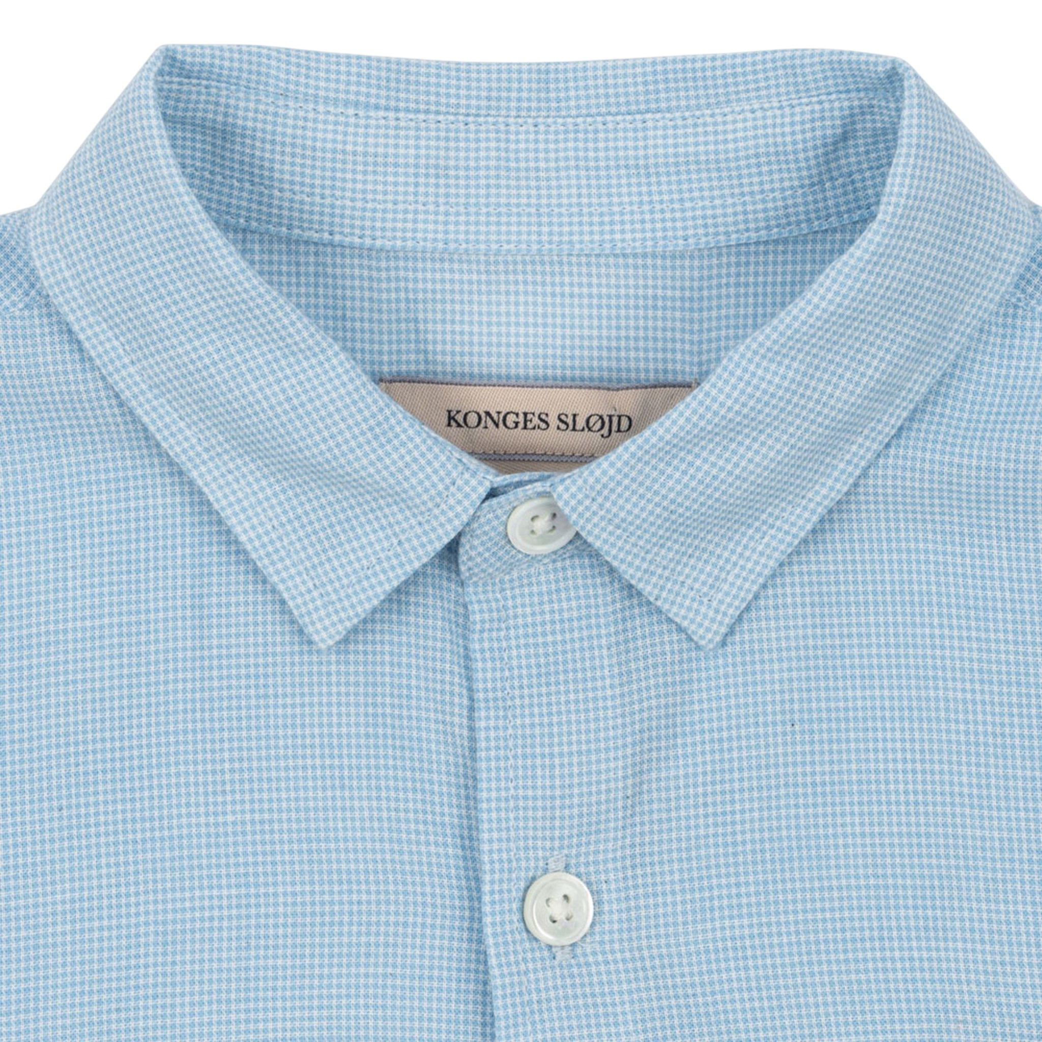 FRAN SHIRT GOTS BLUE CHECK