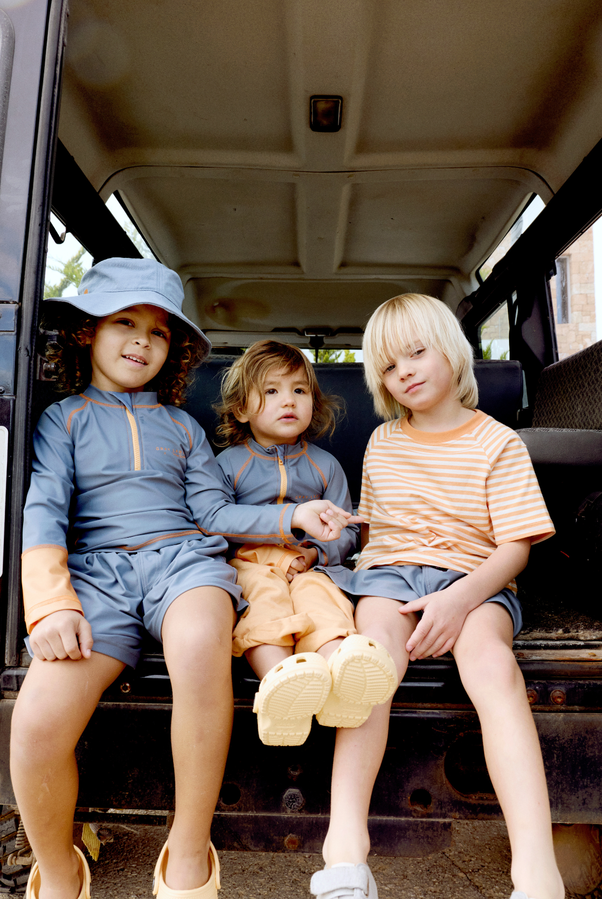 Chapeau de soleil GL x TS Bucket GOTS Stone Grey