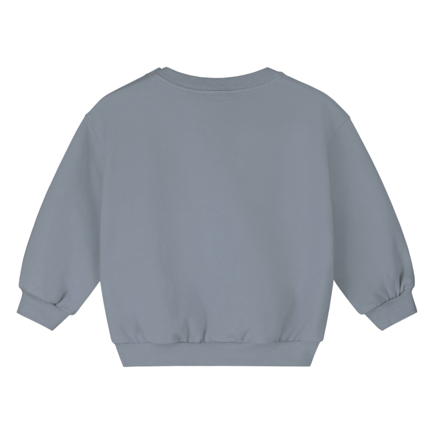 Baby Sweatshirt with Dropped Shoulders, GOTS Stone Gray / Baby Sweater with Dropped Shoulders, GOTS Stone Gray