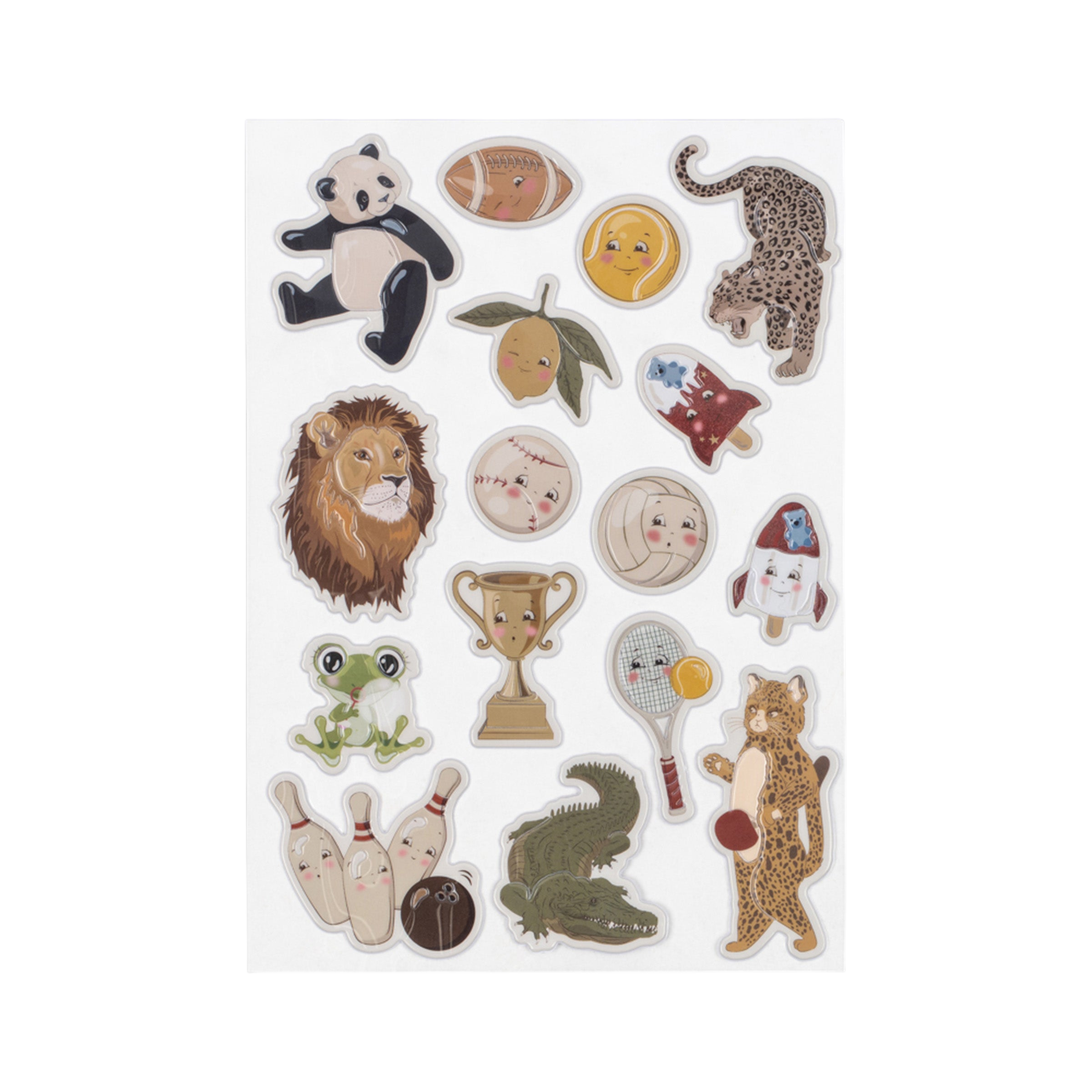 Sticker-Set Puffy Animals