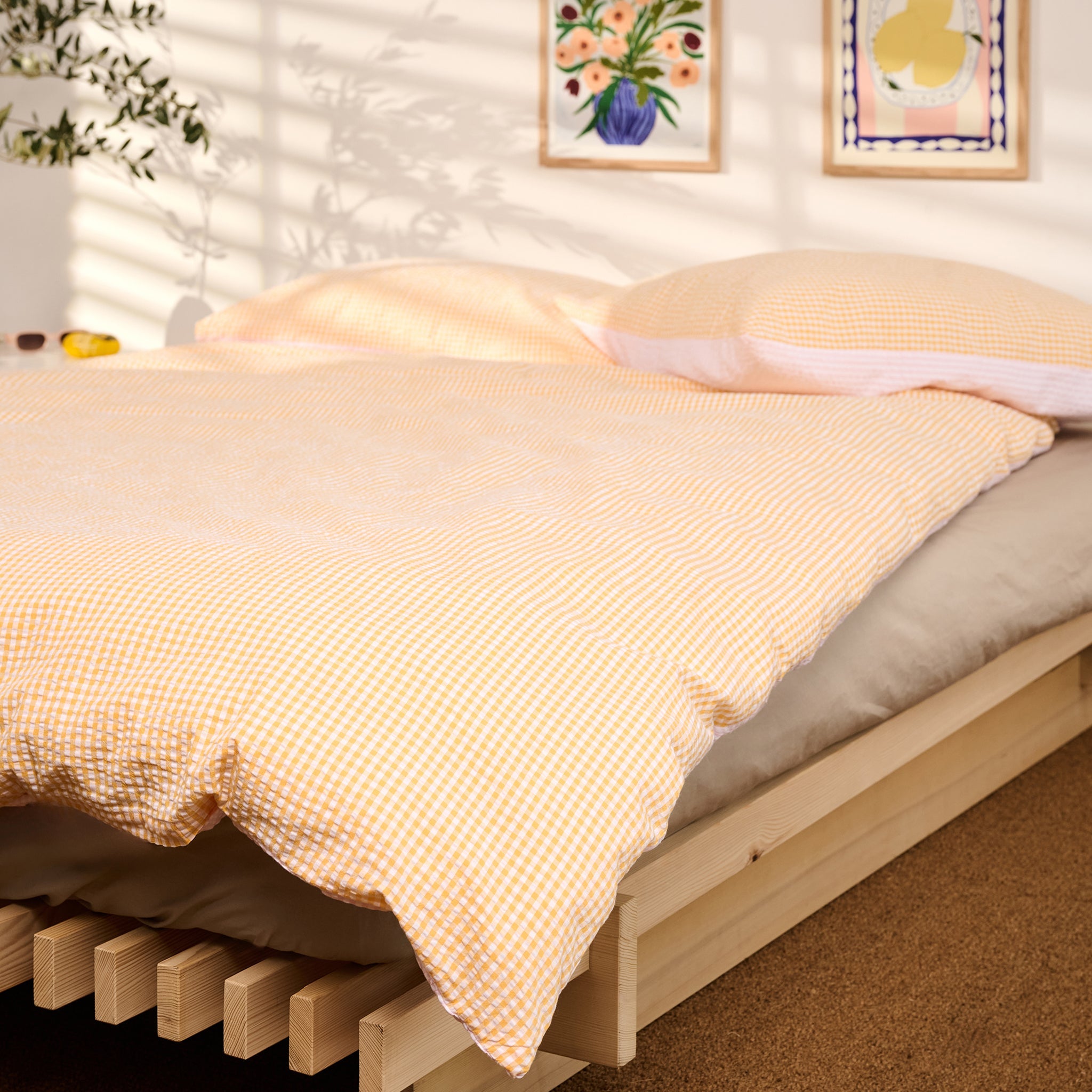 Duvetbezug Enea apricot/pink