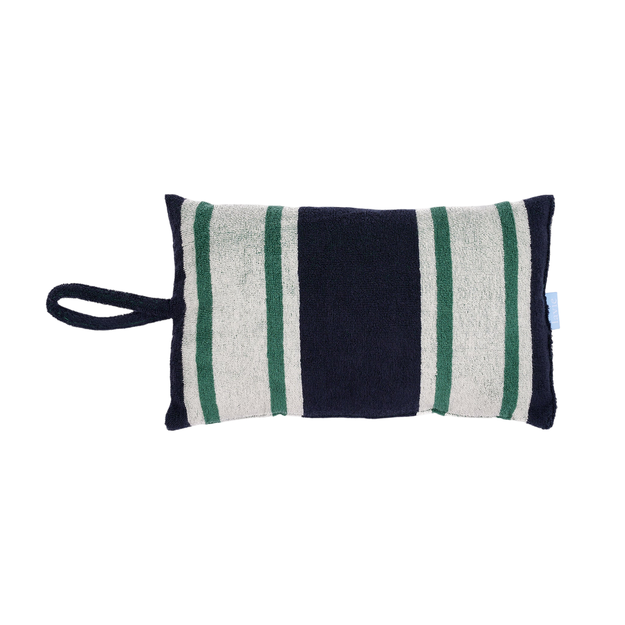 Strandkissen Ada indigo/jade/undyed