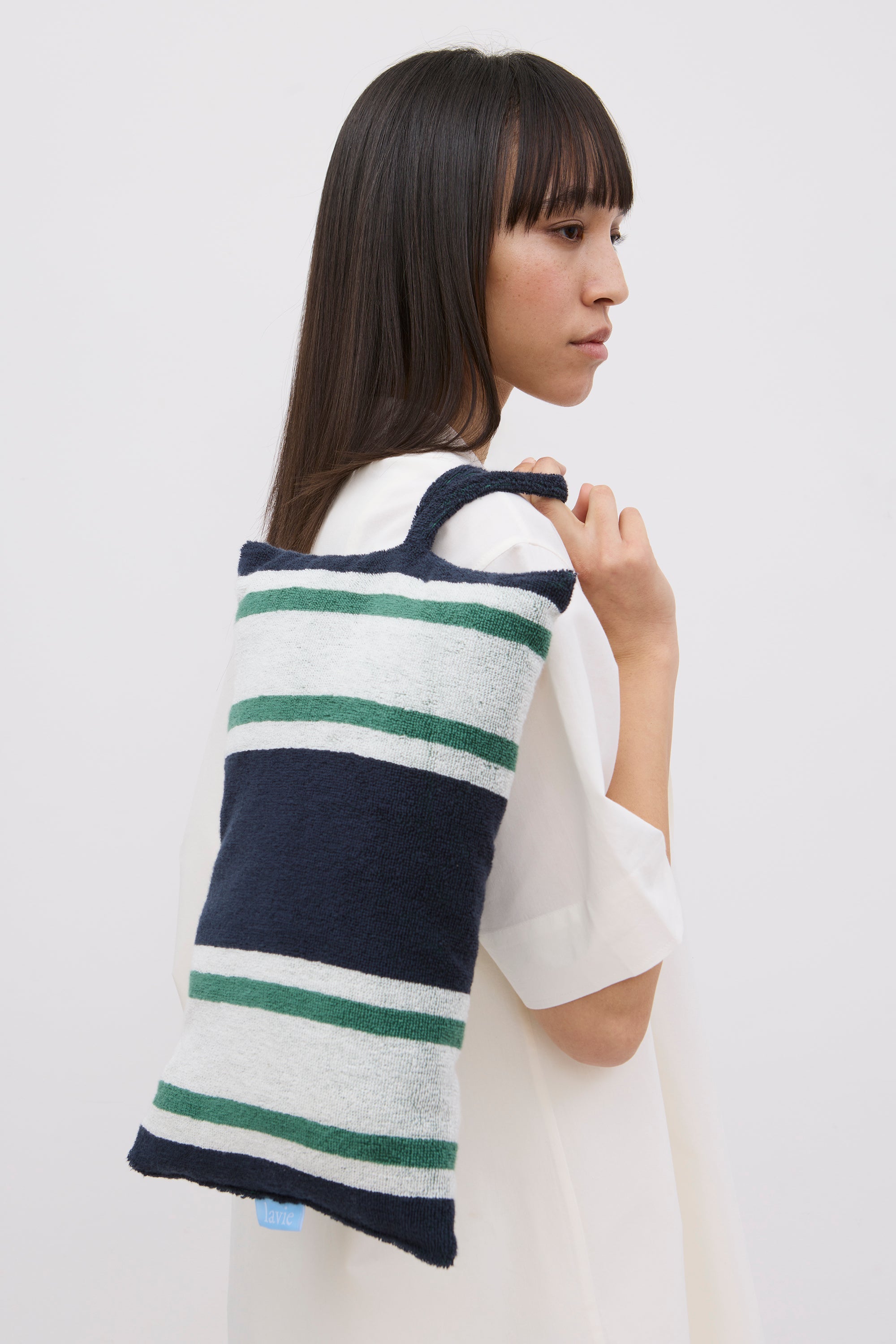 Strandkissen Ada indigo/jade/undyed