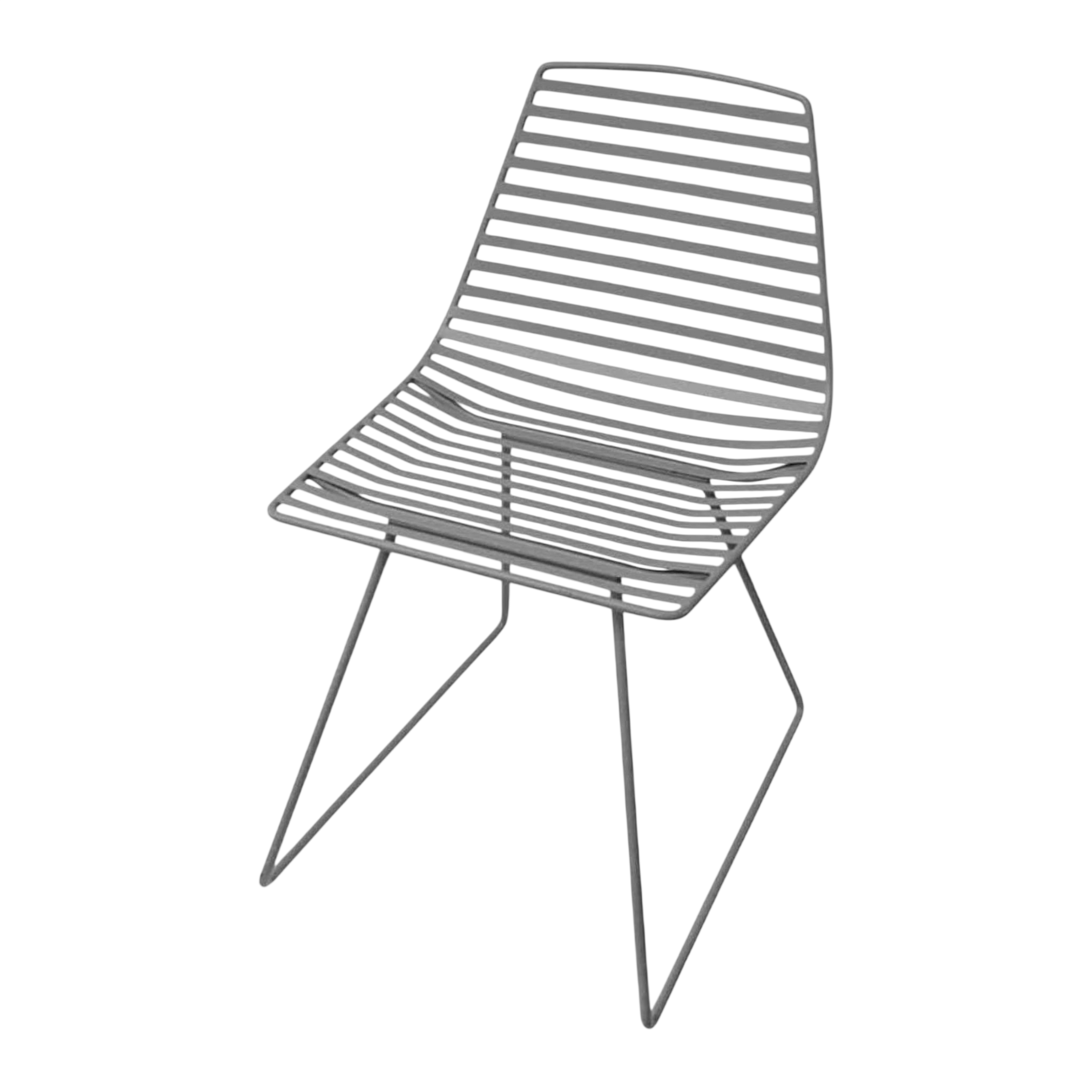 Chaise en métal, Me-Sit L, gris foncé