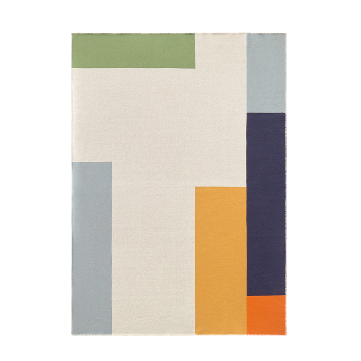 Color Composition Knitted Blanket