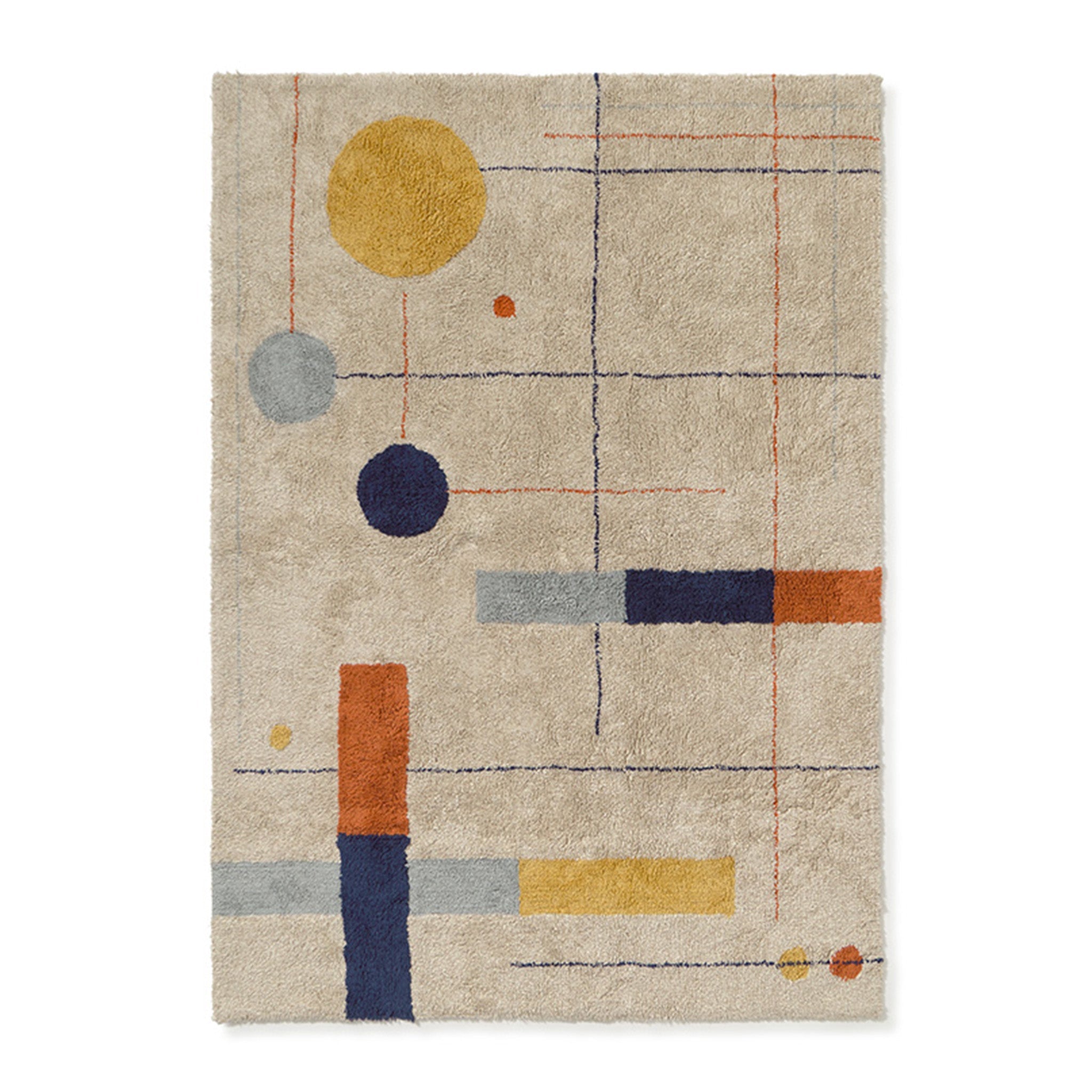 Waschbarer Teppich Geometric Shapes