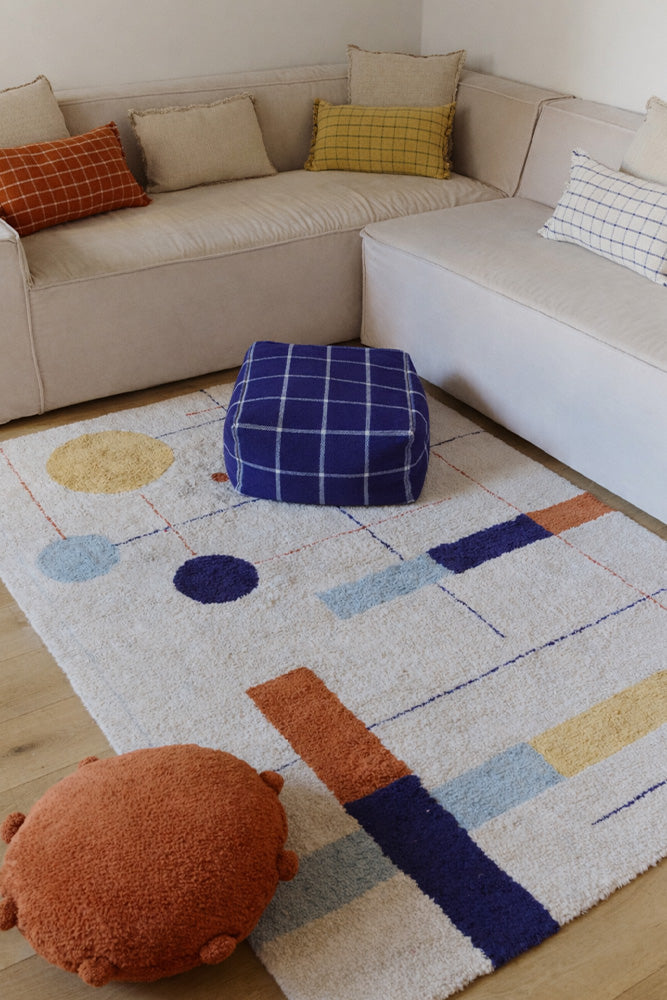Waschbarer Teppich Geometric Shapes