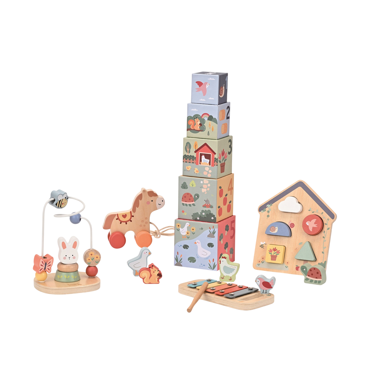 Spielba Stacking Tower, Play and Learning Box