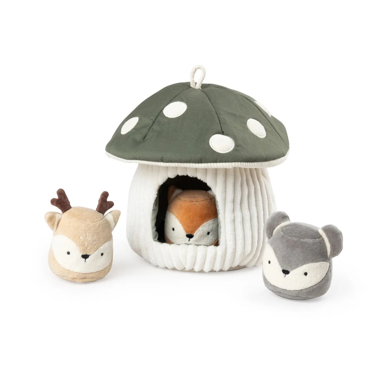 Activity toy, hide and seek, mushroom green