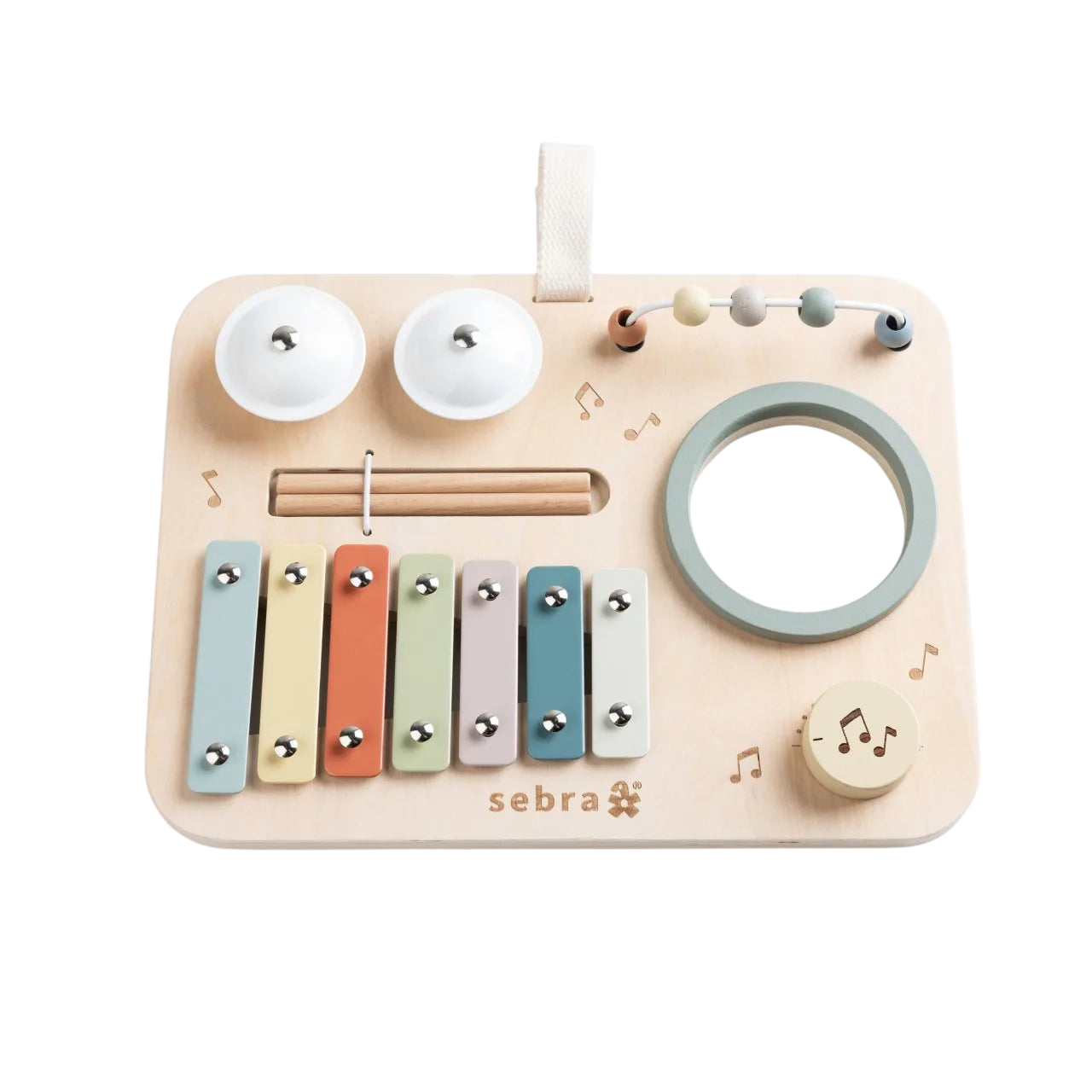 Activity board music, wood colorful