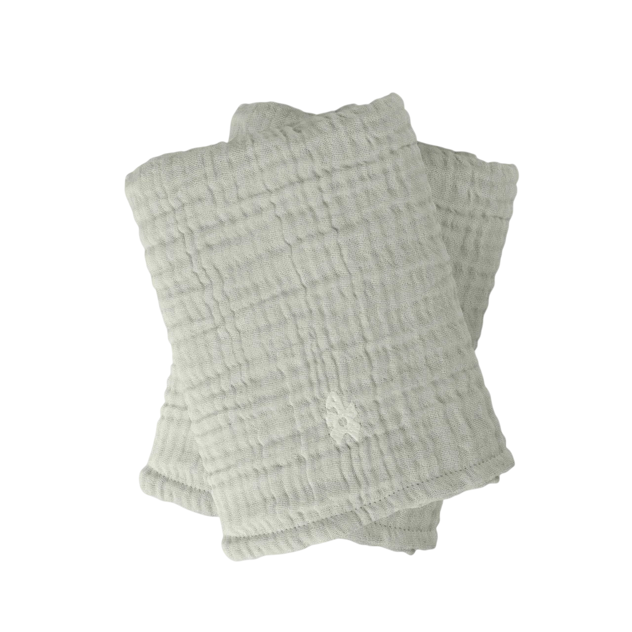 Changing mat 6-ply, Muslin plain, set of 2 Green