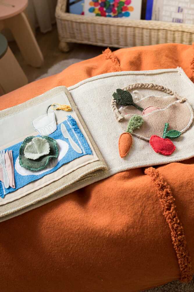 Livre textile Veggies