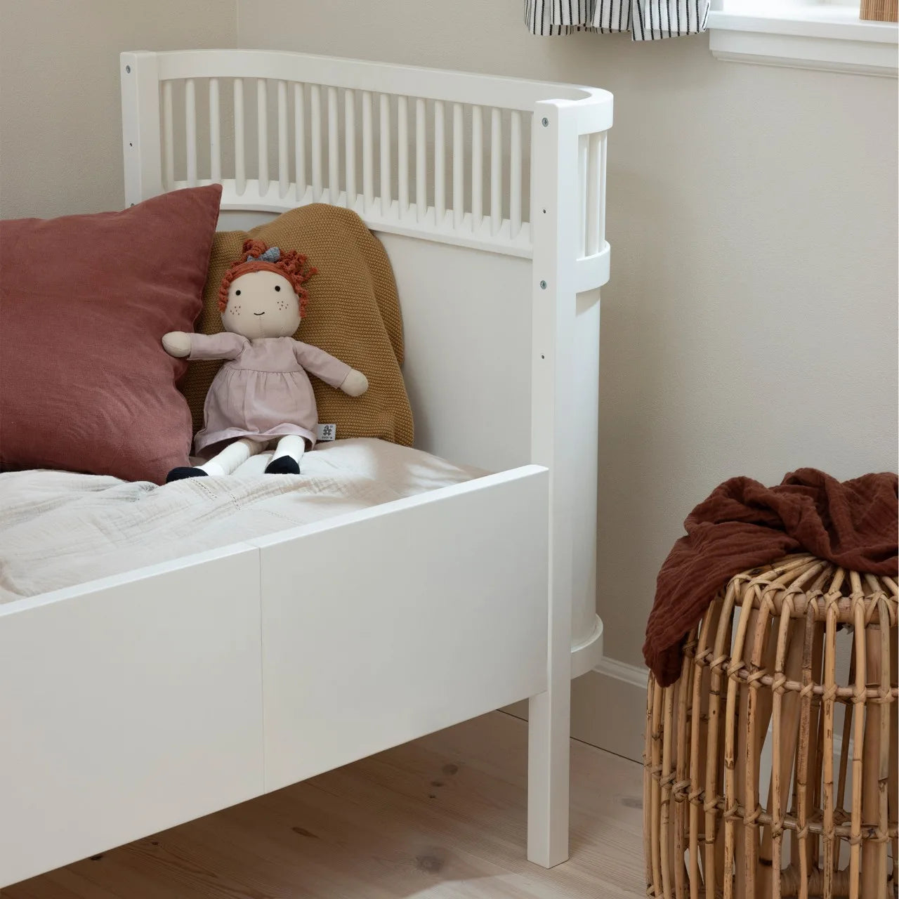 Das Sebra Bed, covers classic white