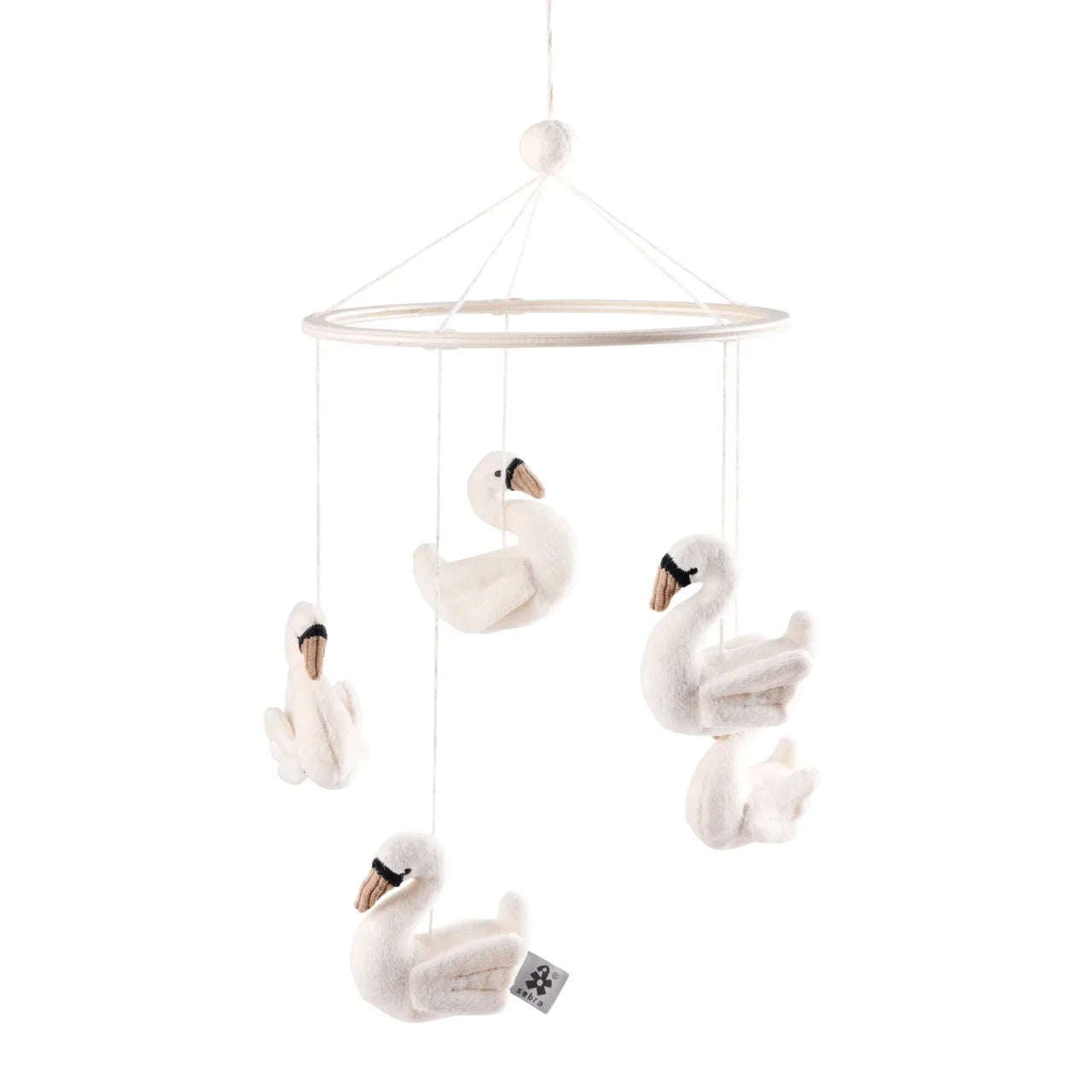 Mobile swans beige