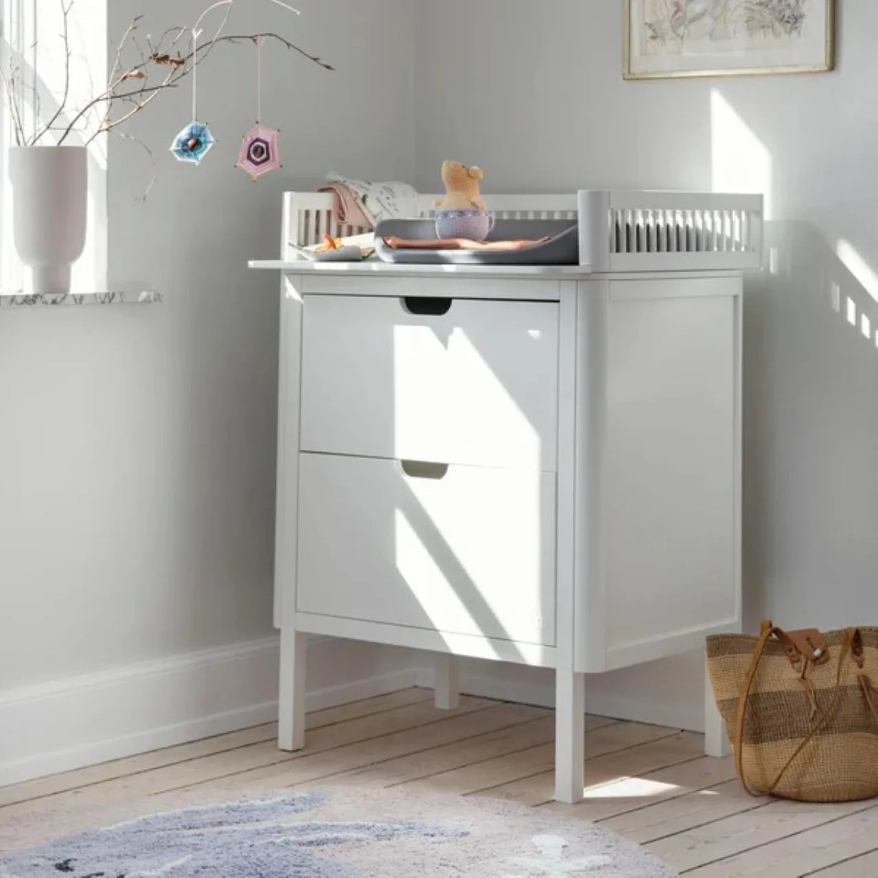 Changing unit with drawers Classic White New