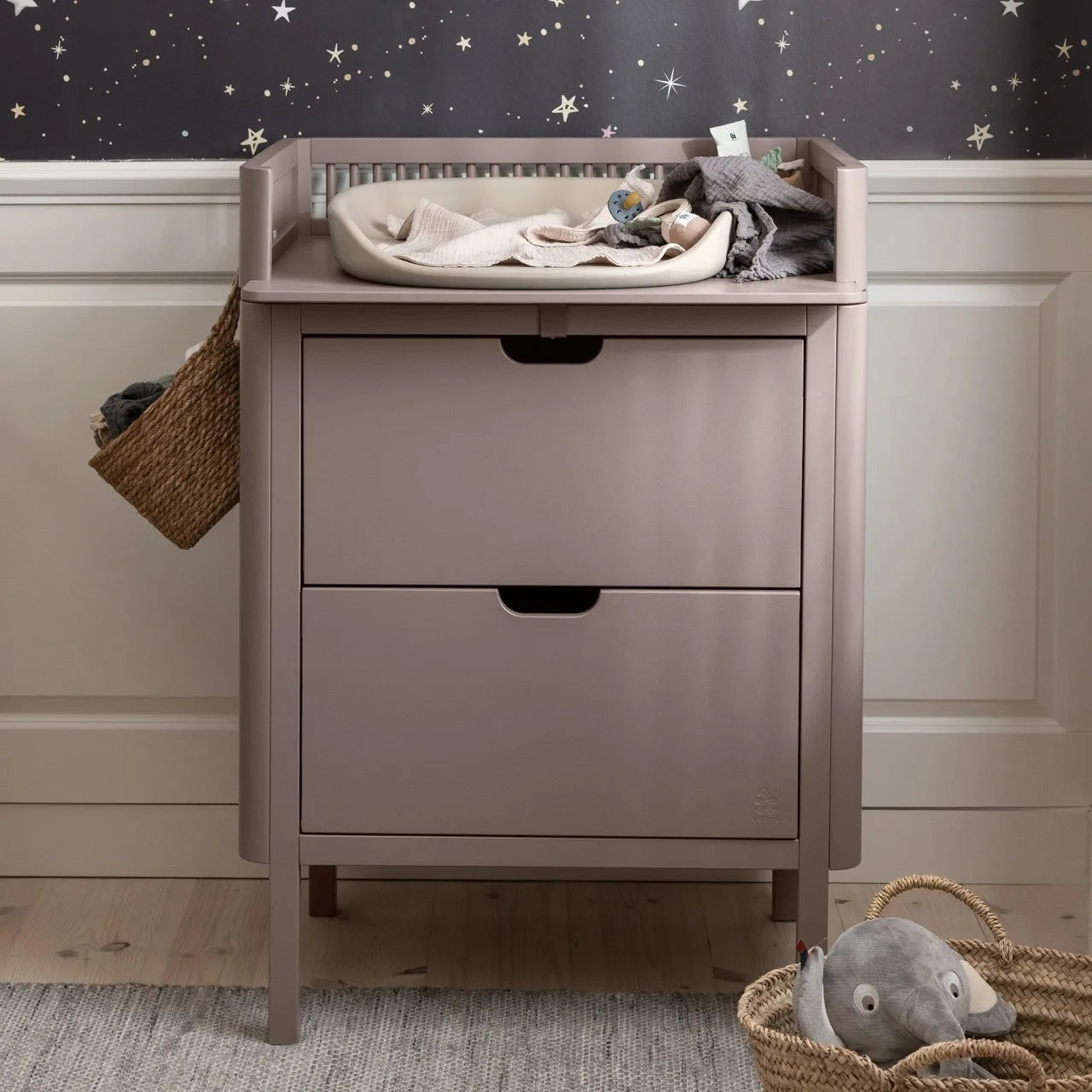 Changing unit with drawers Jetty Beige