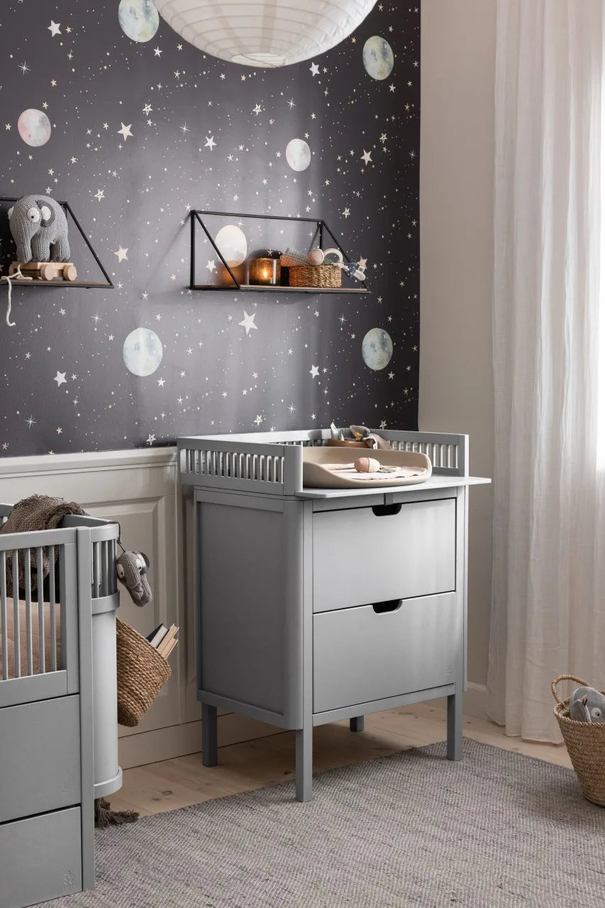 Changing unit with drawers Stone