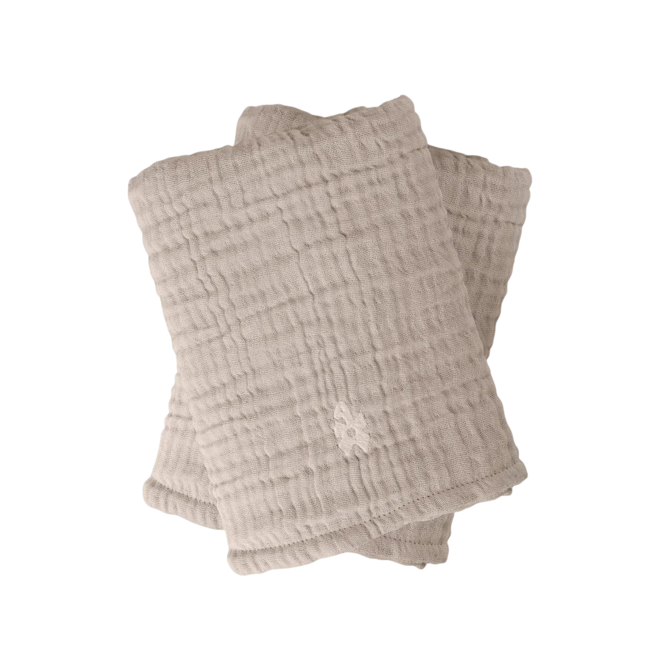 Changing mat 6-ply, Muslin uni, set of 2 Beige