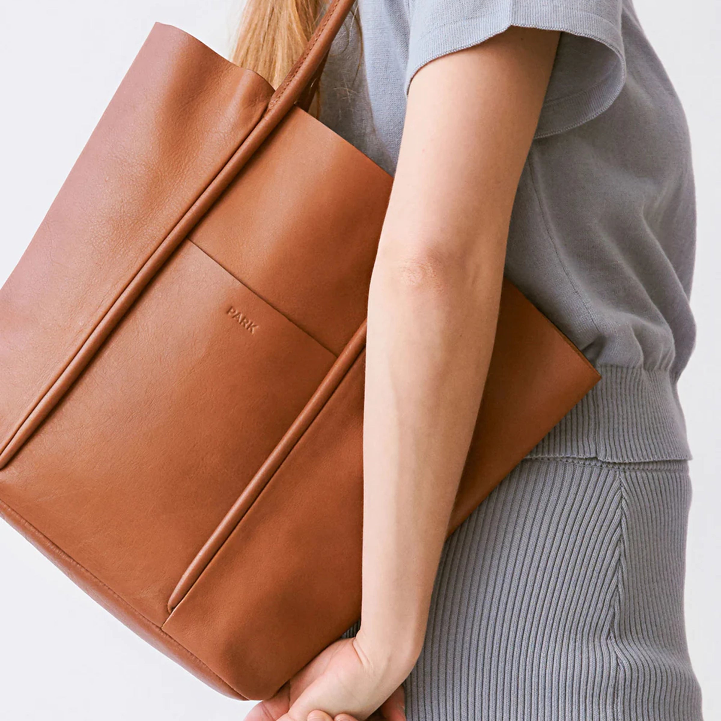 Tasche grosse Cord Tote Brown