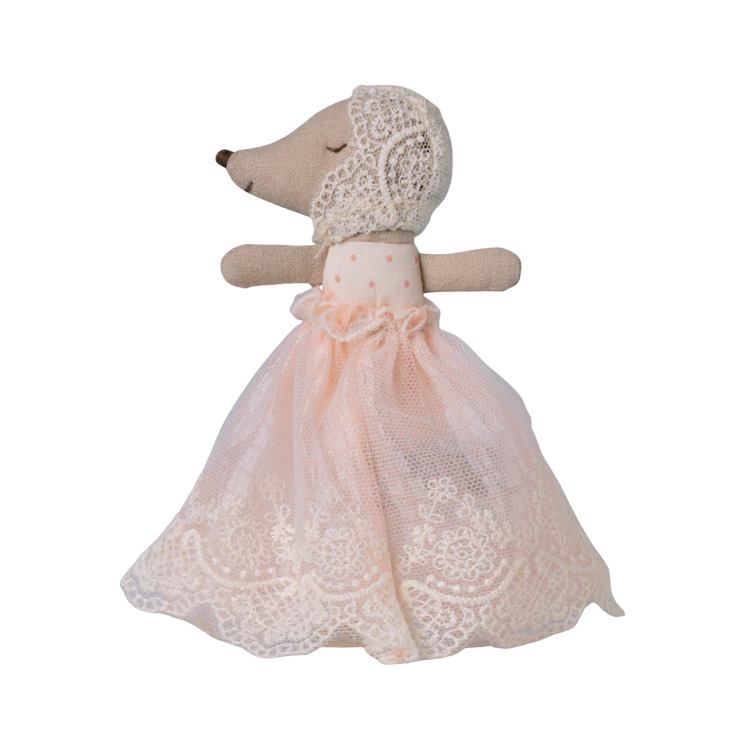 Maileg bébé souris en robe poudre