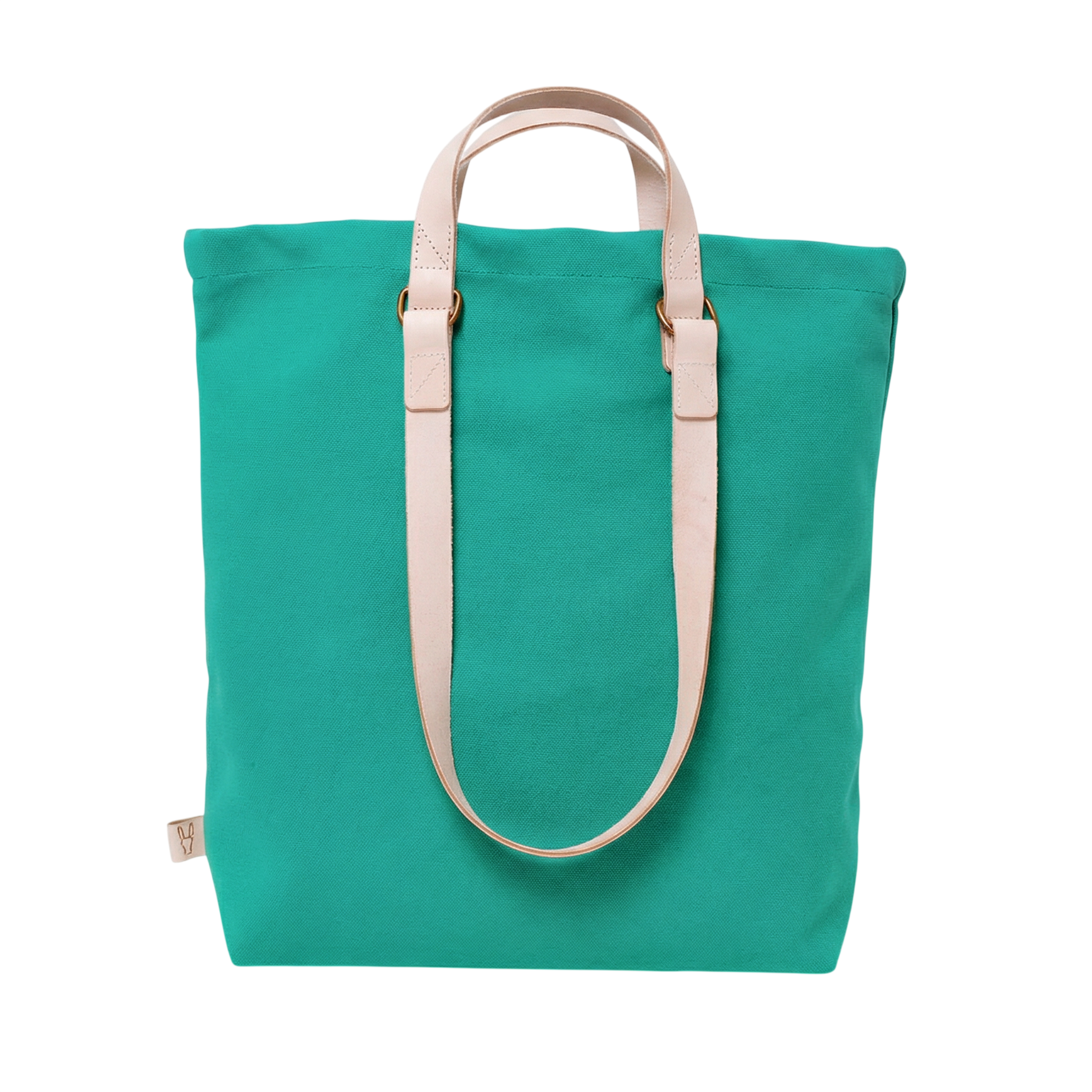 Shopper Sam Smaragd Leder Natur