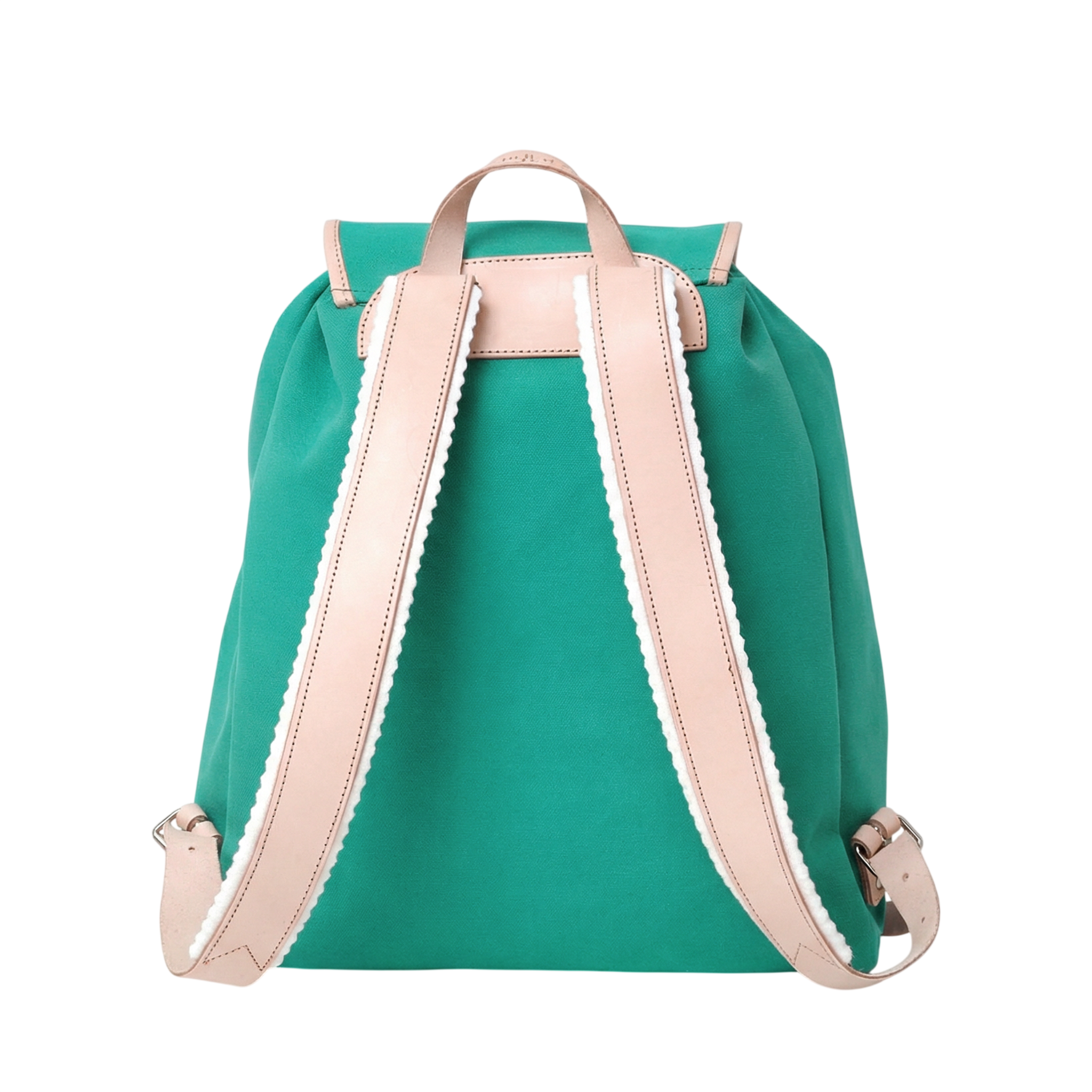 Rucksack Georgia Smaragd Leder Natur