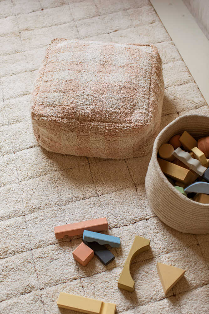 Coussin d'assise Vichy Rose