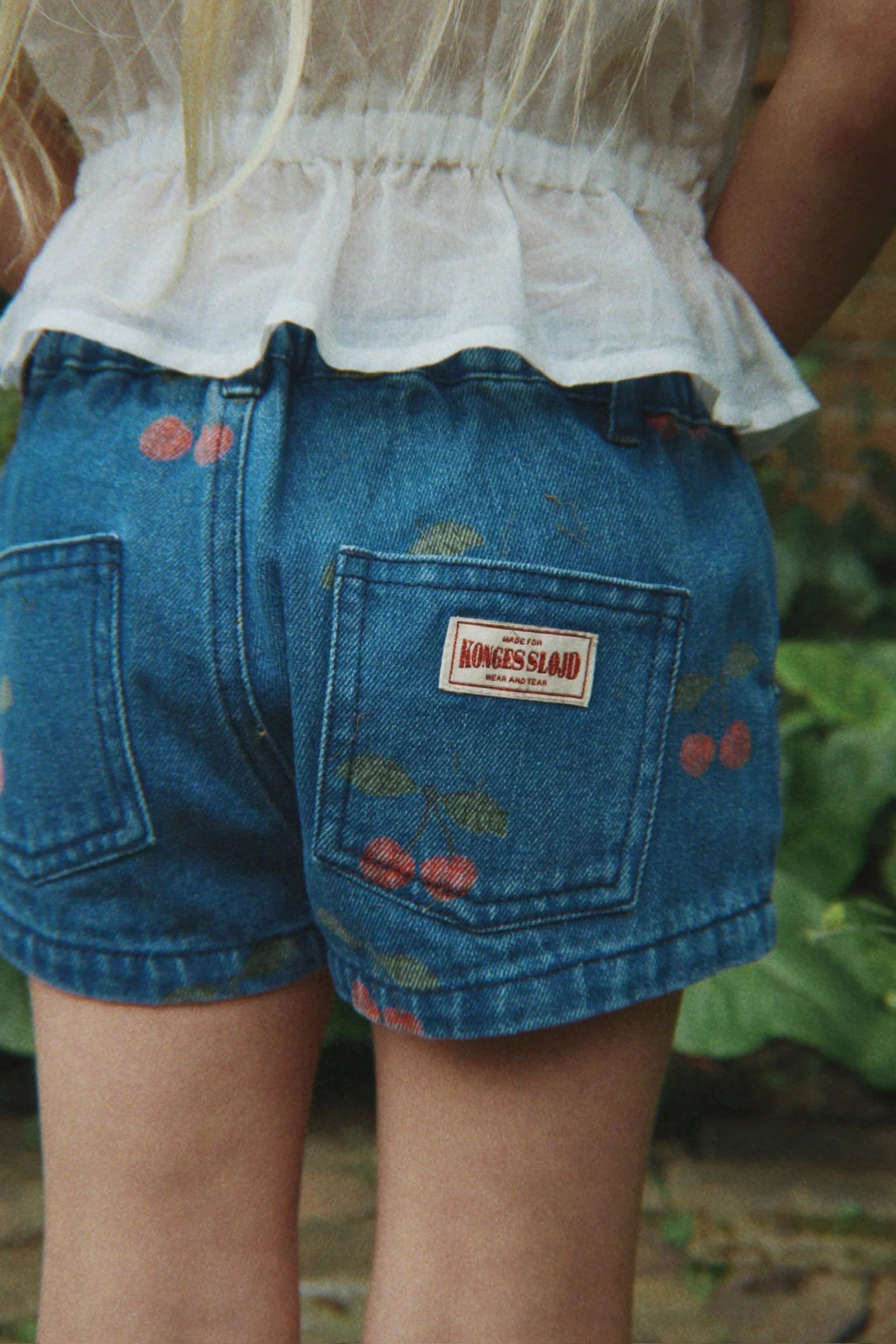 MAGOT SHORT GOTS MA GRANDE CERISE DENIM