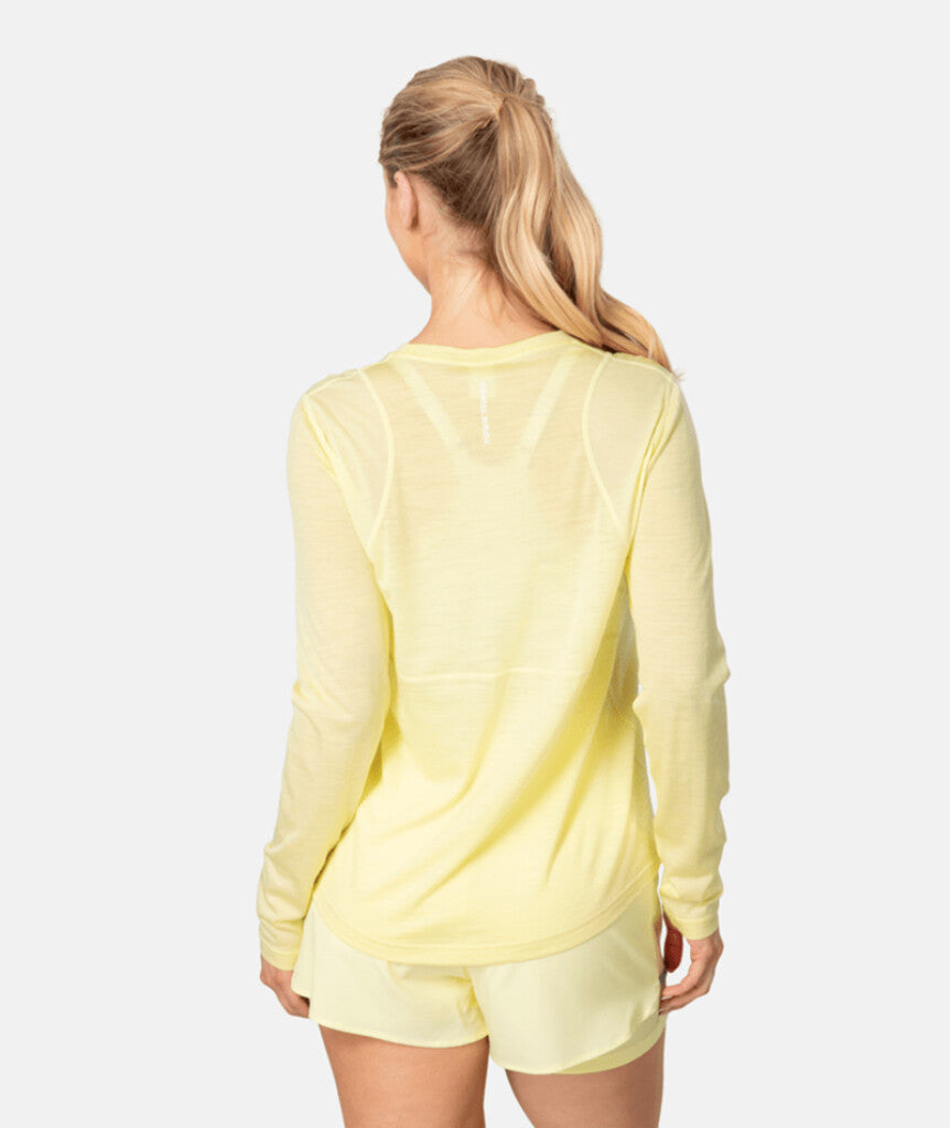 T-shirt à manches longues Embla, jaune pâle