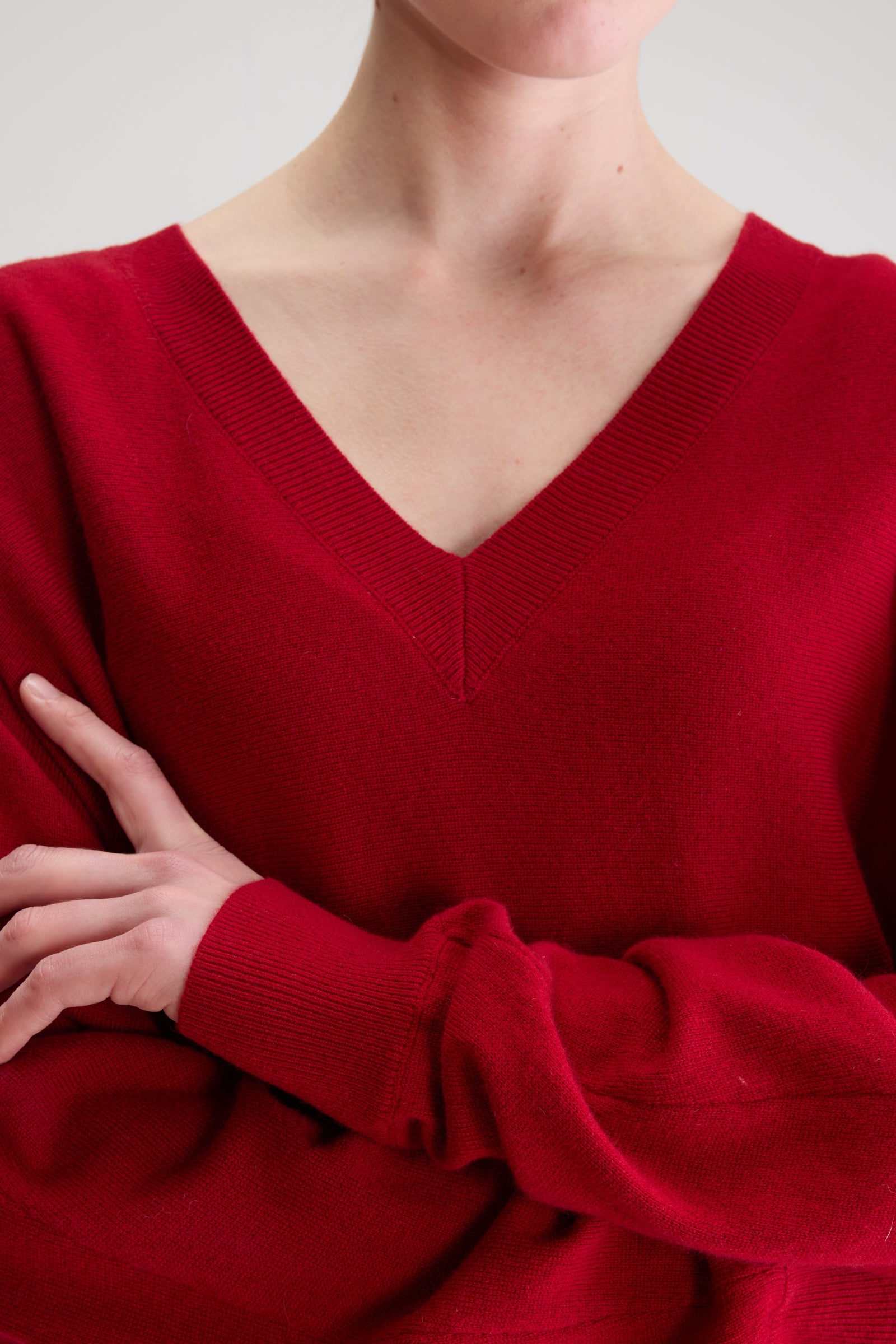 Adult Wollpullover Kaschmir Sonev Cranberry