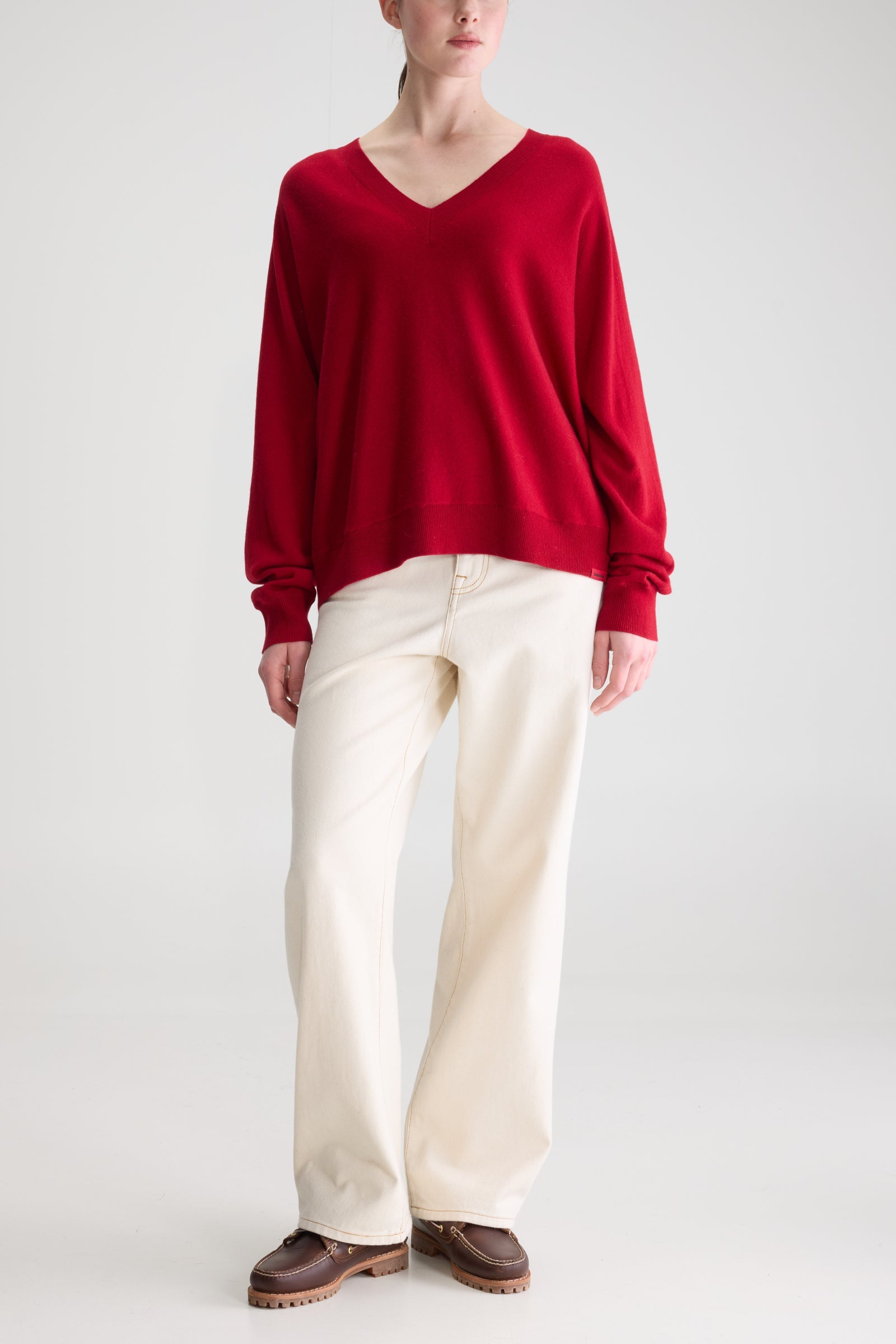 Adult Wollpullover Kaschmir Sonev Cranberry