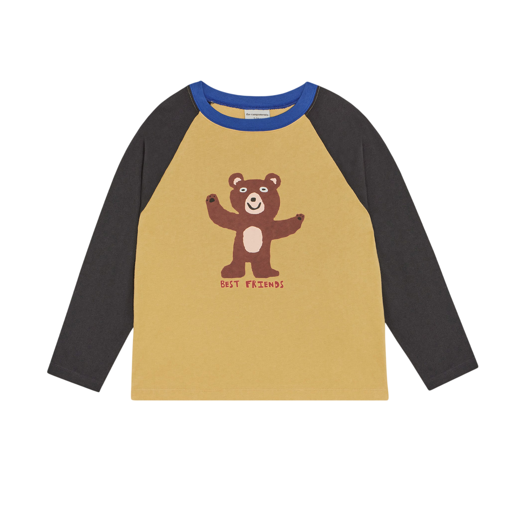 Bear Color Block Long-Sleeve T-Shirt