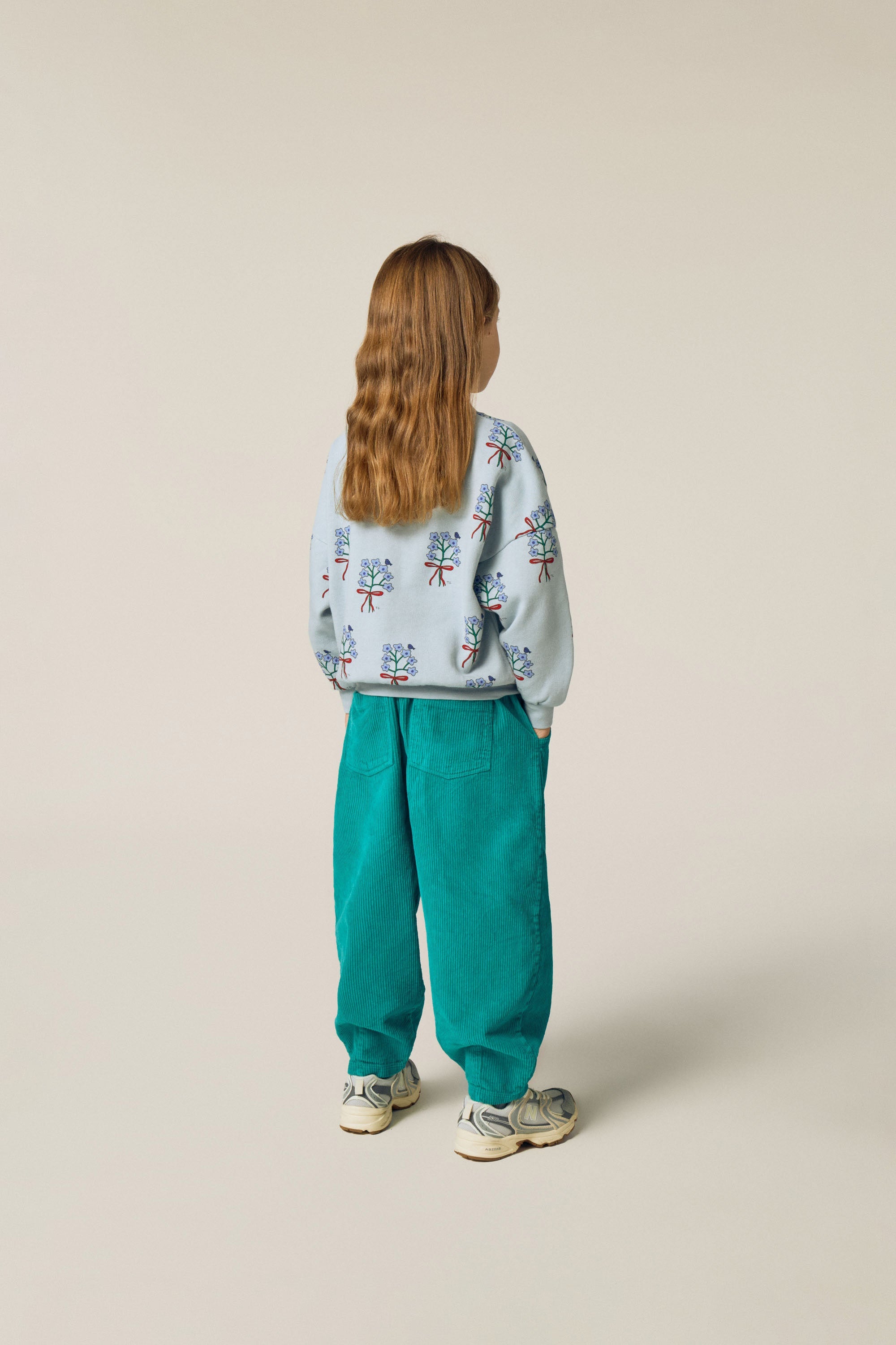 Sweat-shirt « Bouquets » bleu clair / Sweat-shirt « Bouquets » bleu clair