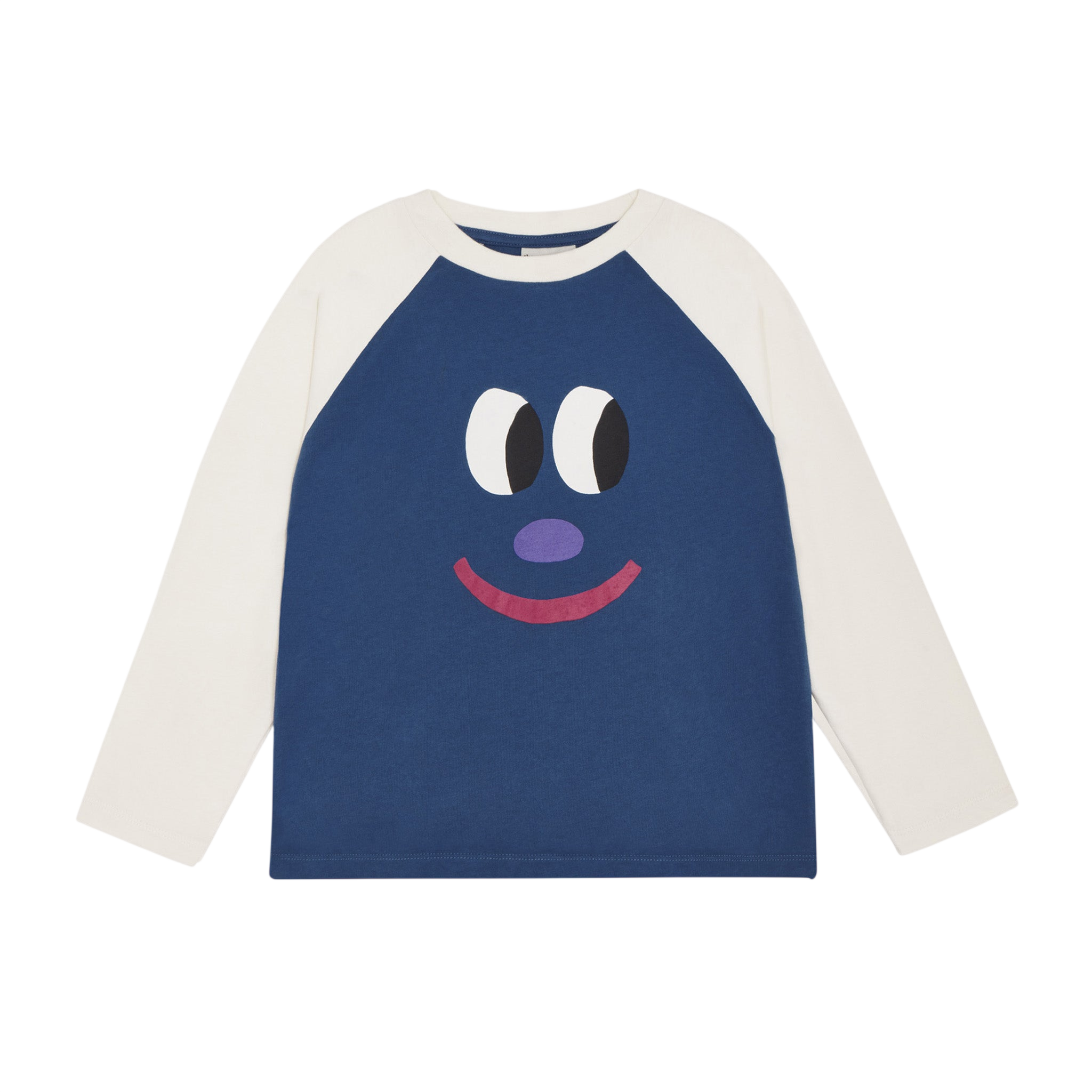 T-shirt à manches longues « Smiling Face Color Block »