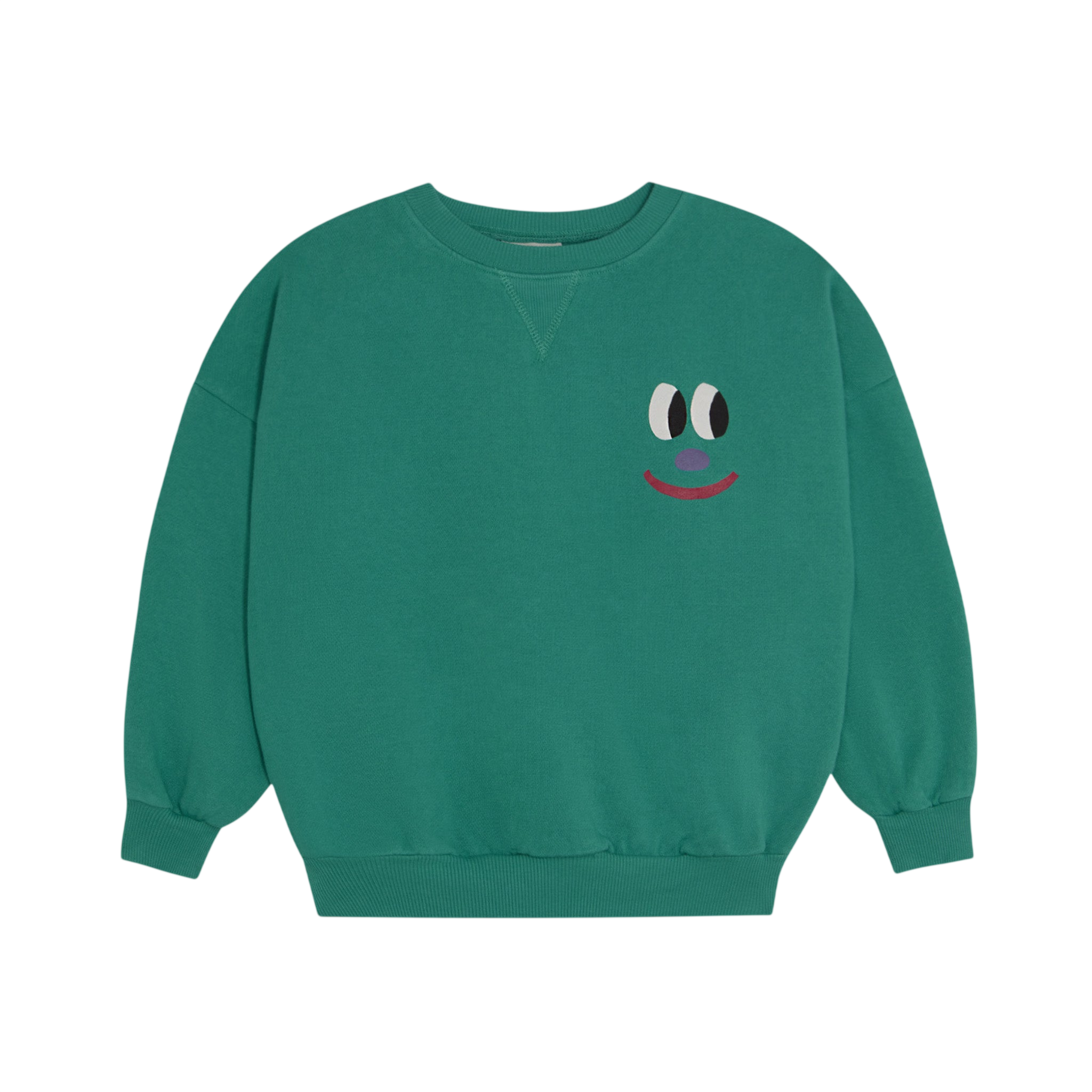 Sweat-shirt « Smiling Face Green » / Sweat-shirt vert « Smiling Face »