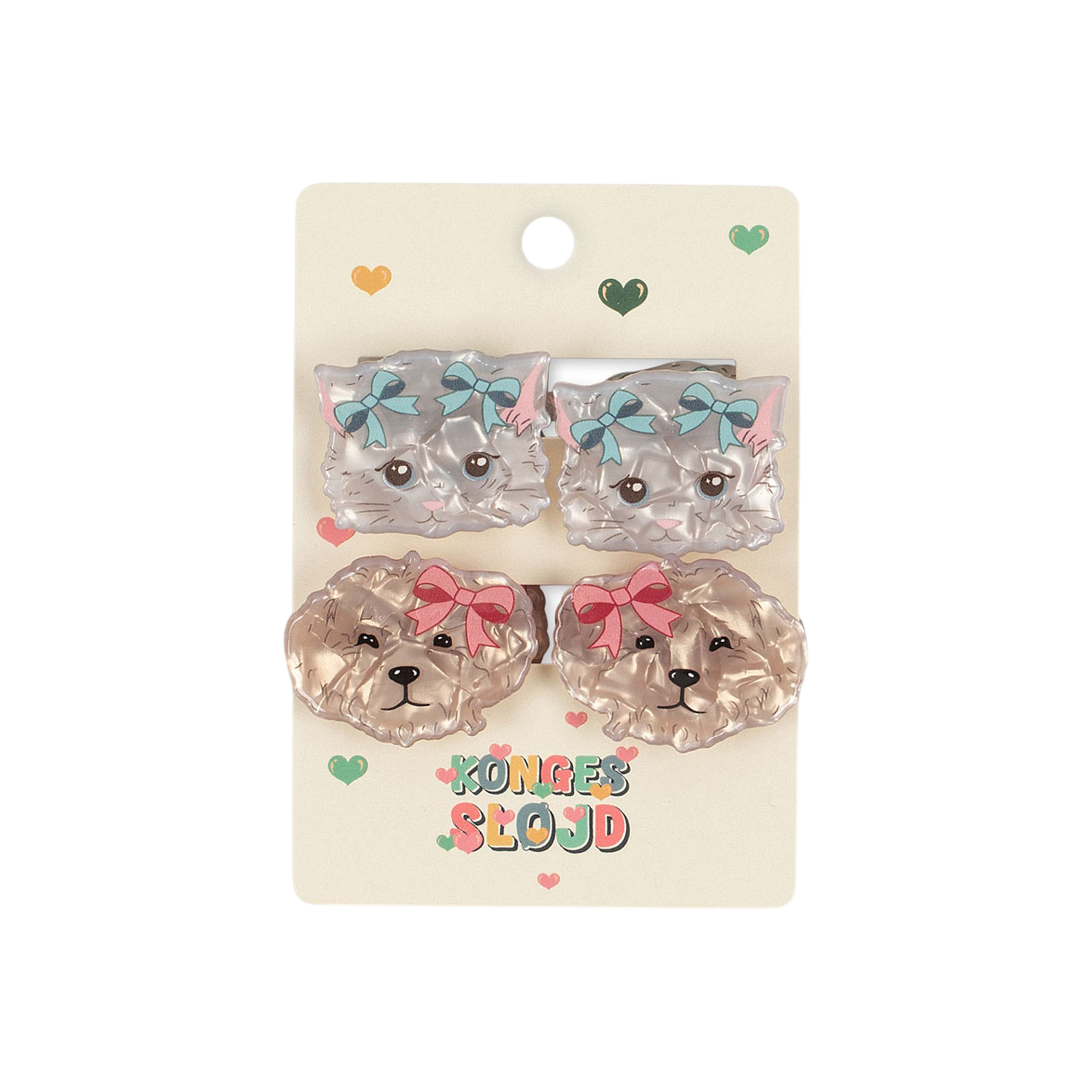 Lot de 4 pinces à cheveux Small Claw Multi