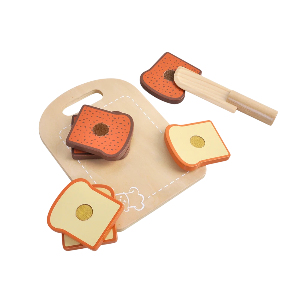 Cutting board with bread
