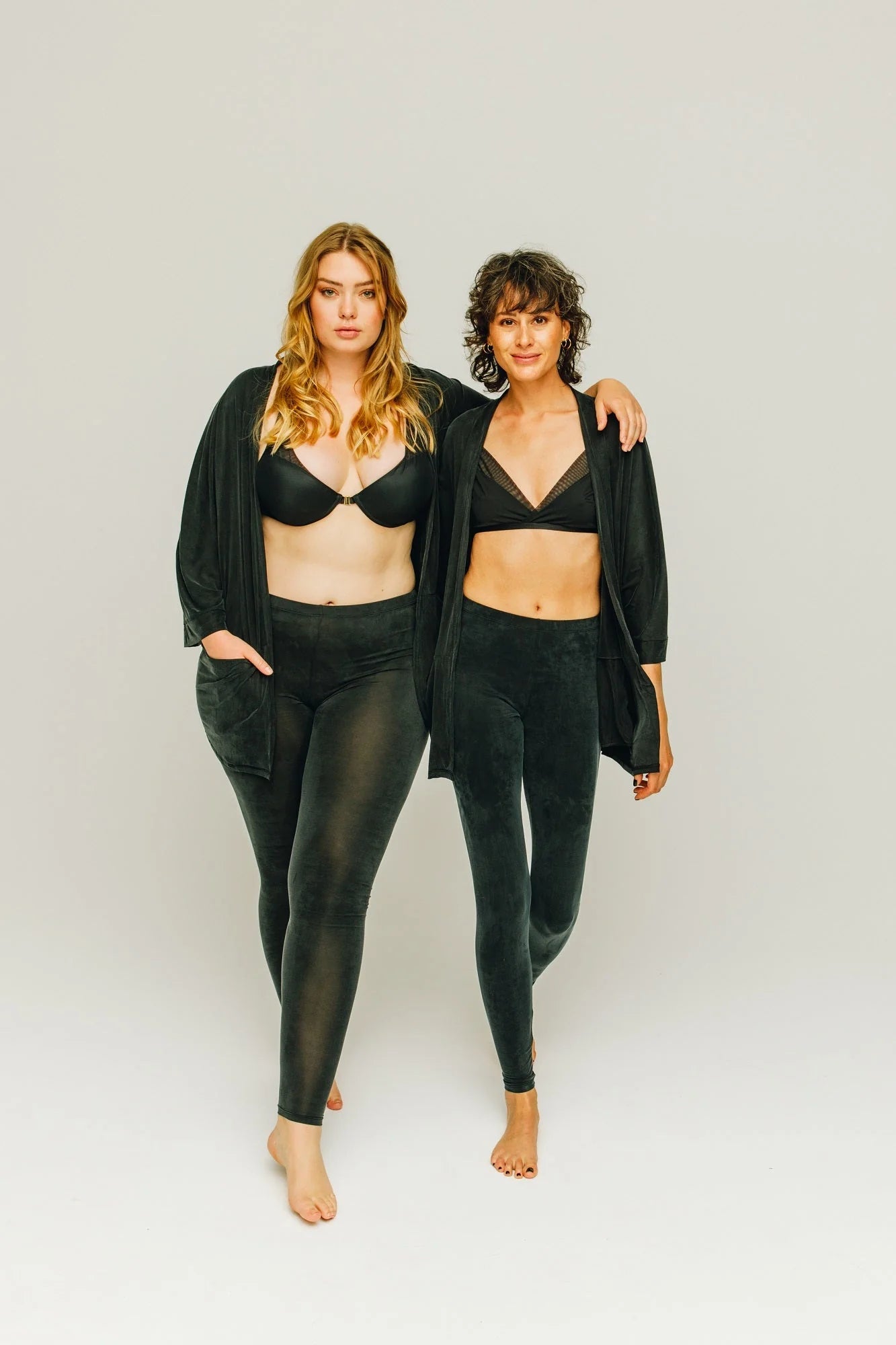 Cupro leggings graphite