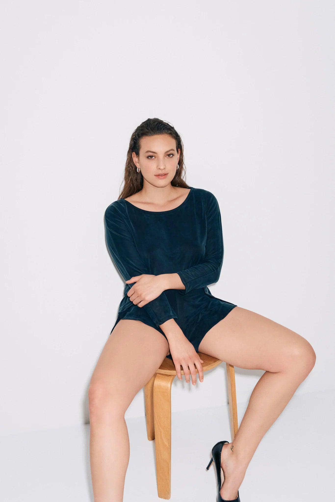 Cupro Lounge Shorts graphite