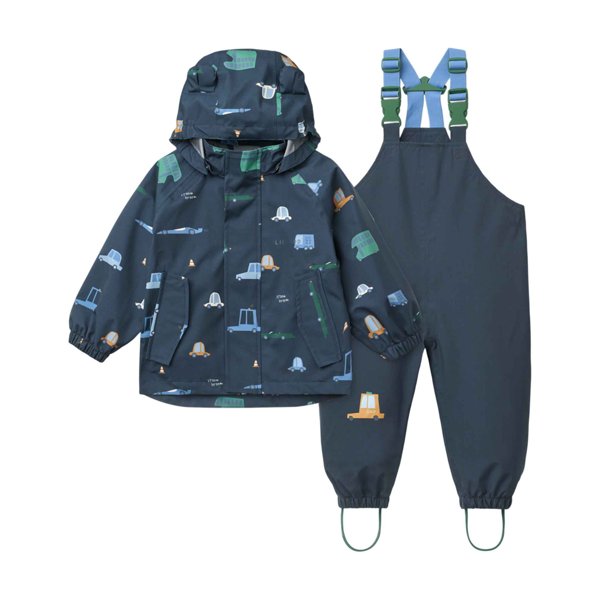 Manu Rainwear Set Cars Classic navy